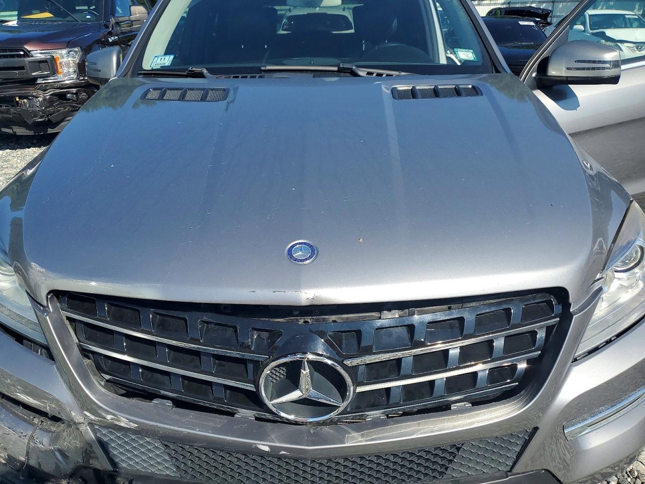 2014 Mercedes-benz Ml 350 4matic Gray vin: 4JGDA5HBXEA403305