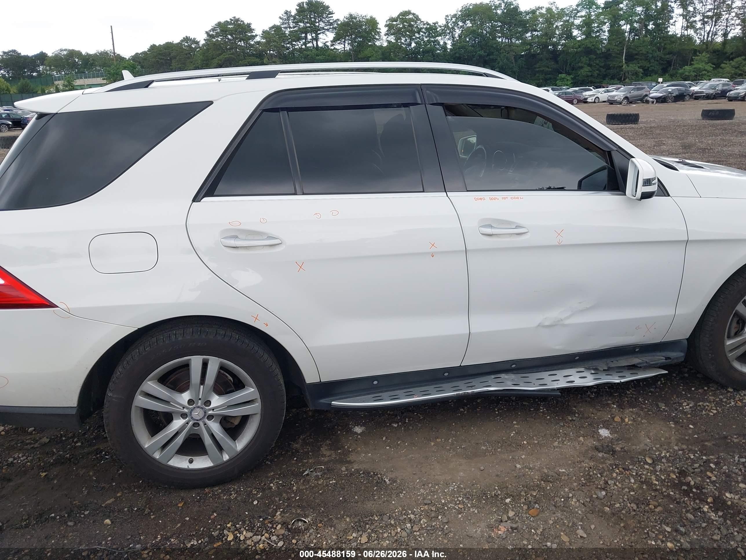 2014 Mercedes-benz Ml 350 4matic Белый vin: 4JGDA5HBXEA430357