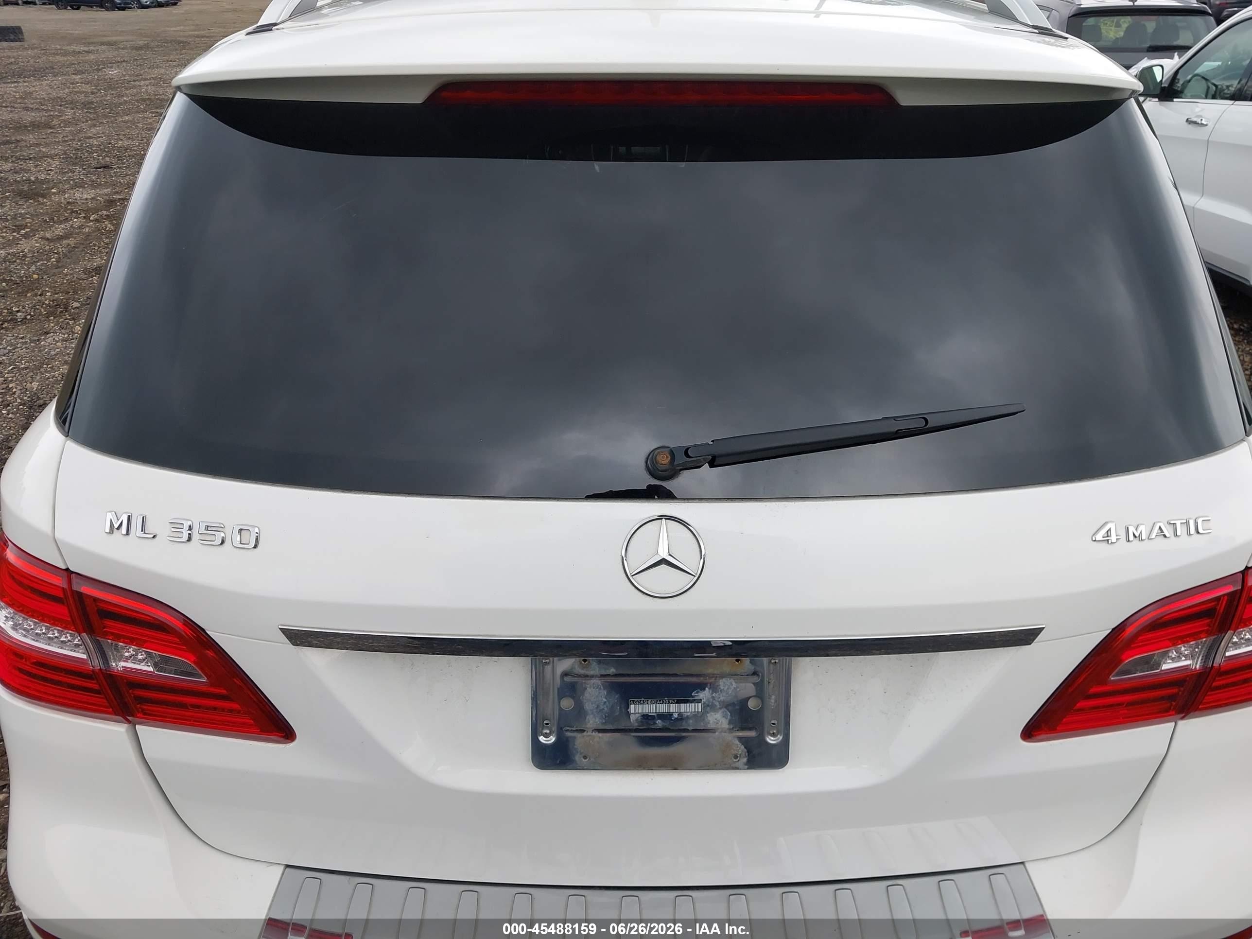 2014 Mercedes-benz Ml 350 4matic Белый vin: 4JGDA5HBXEA430357