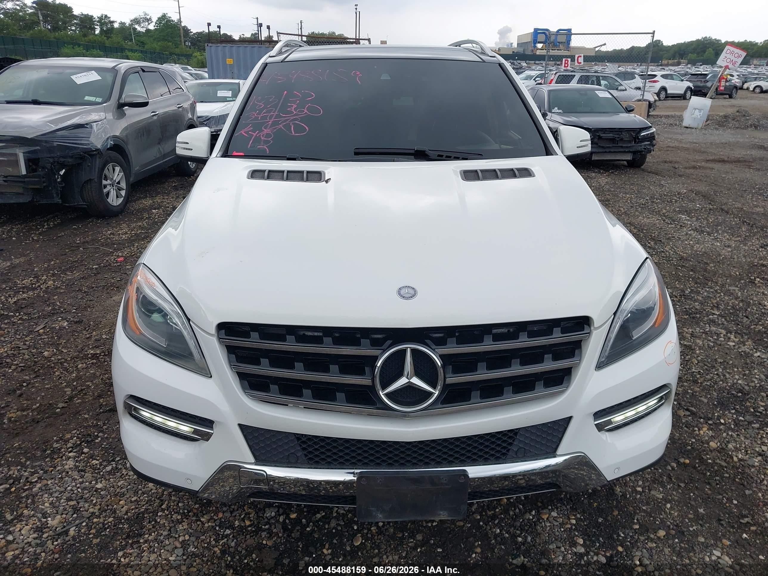 2014 Mercedes-benz Ml 350 4matic Белый vin: 4JGDA5HBXEA430357