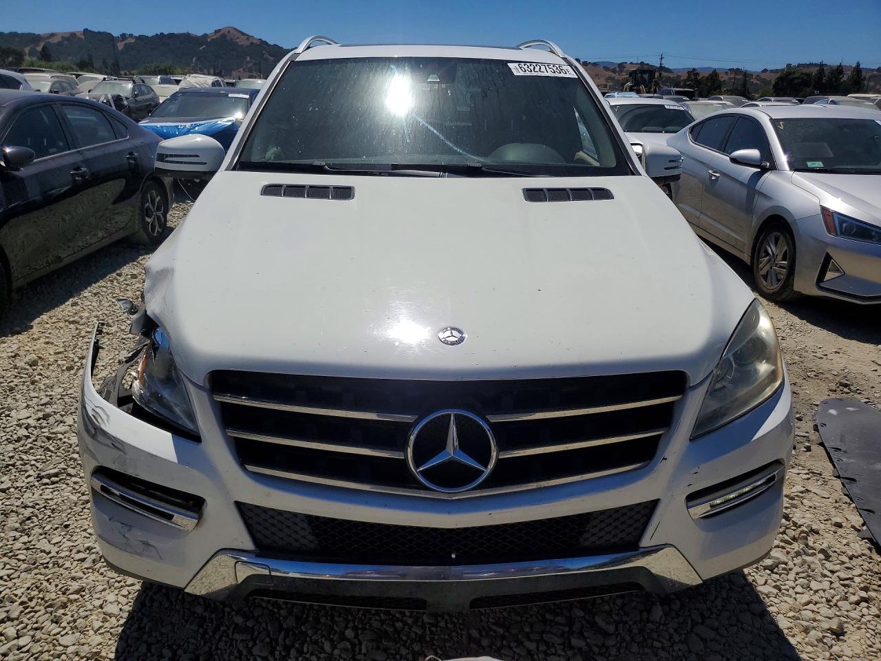 2015 Mercedes-benz Ml 350 4matic White vin: 4JGDA5HBXFA442333