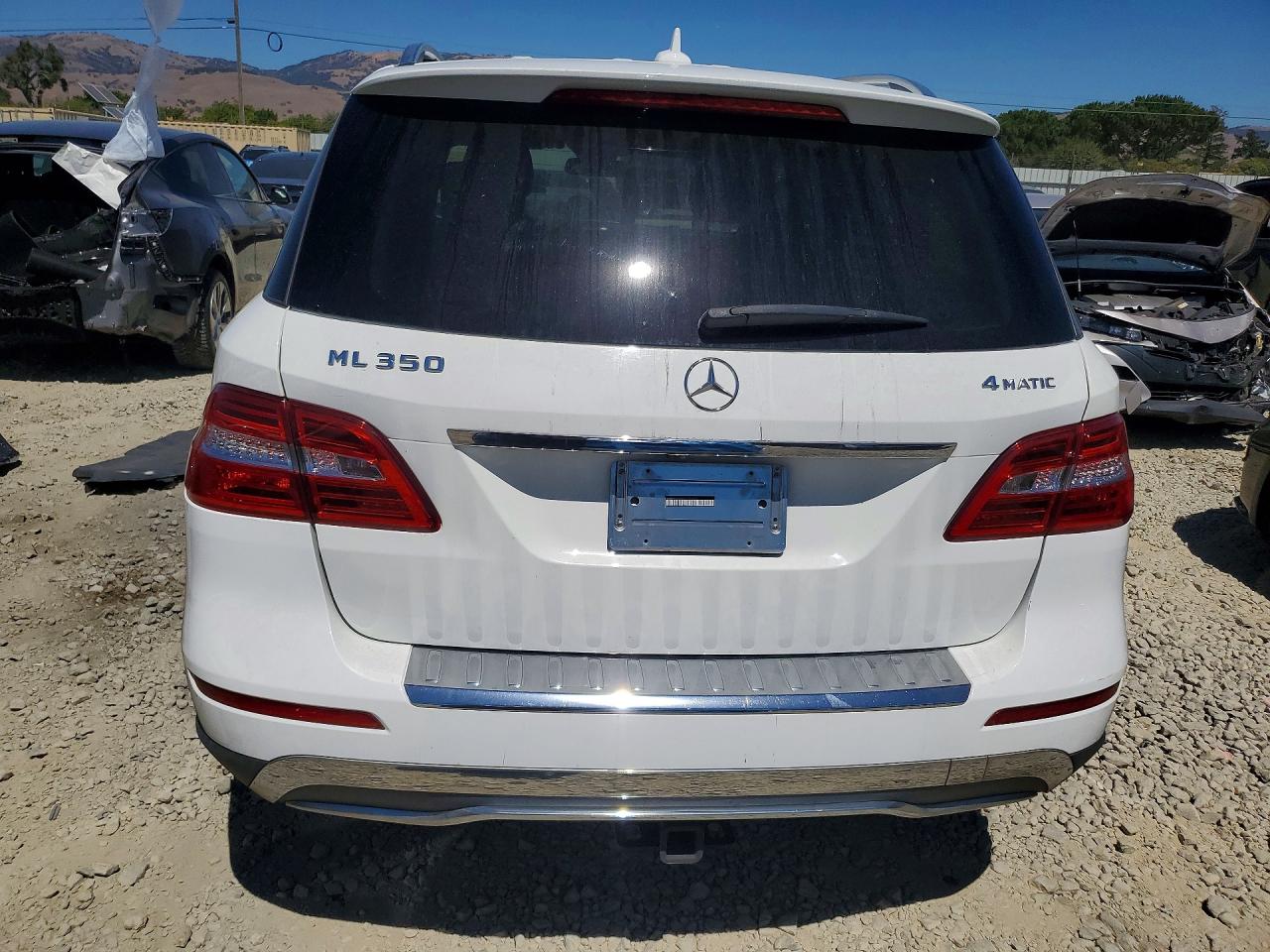2015 Mercedes-benz Ml 350 4matic White vin: 4JGDA5HBXFA442333