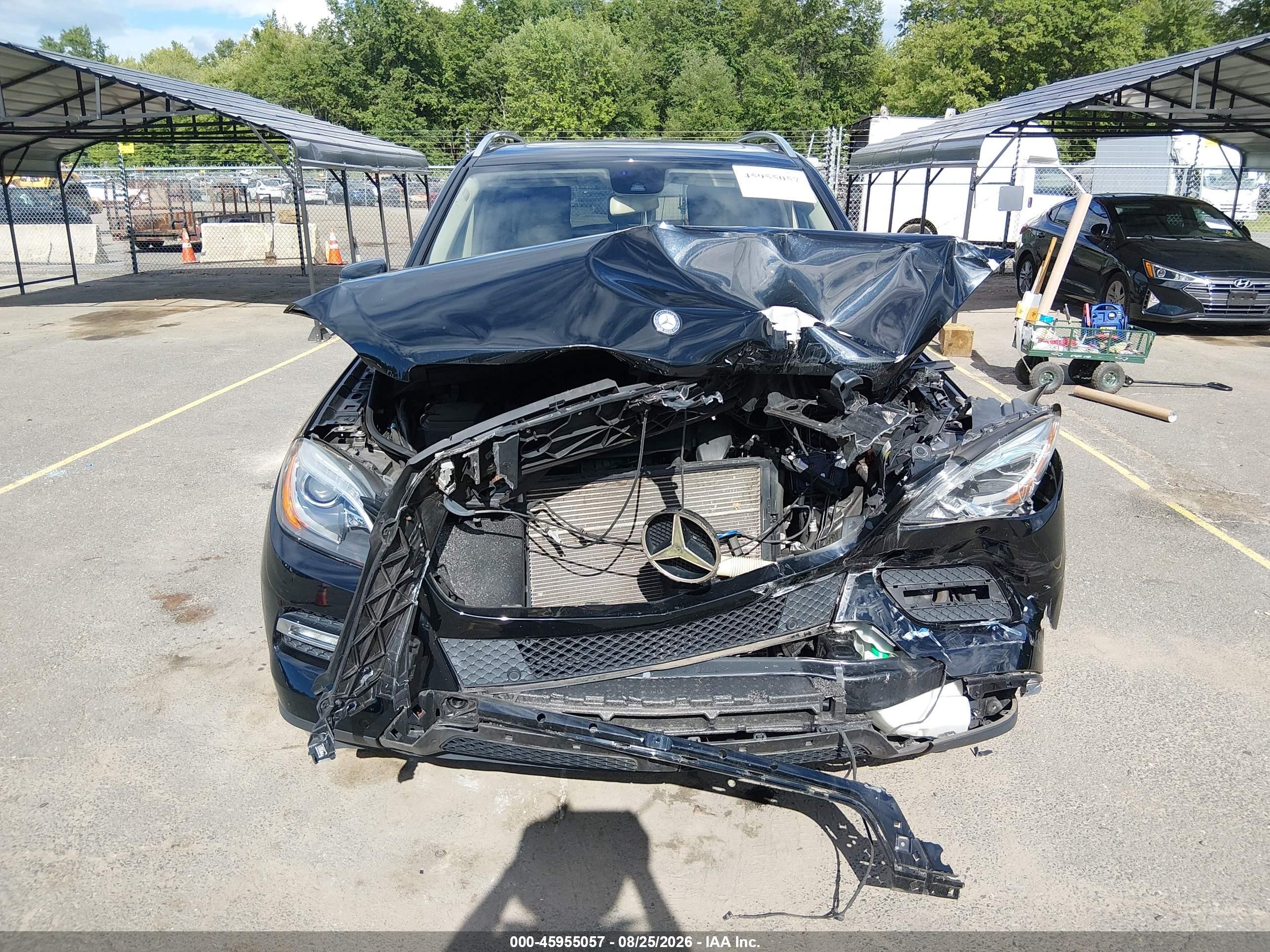 2015 Mercedes-benz Ml 350 4matic Black vin: 4JGDA5HBXFA466633