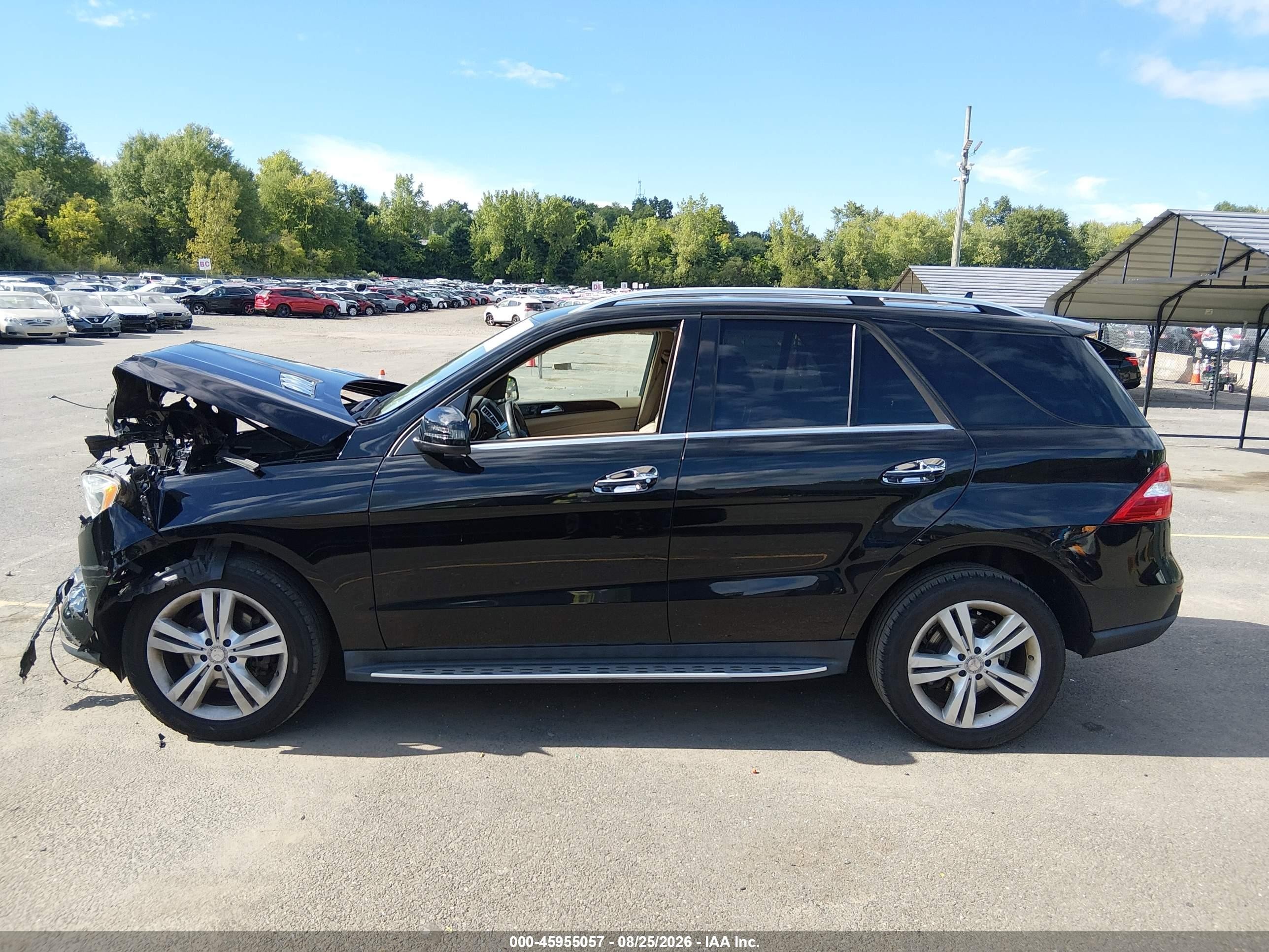 2015 Mercedes-benz Ml 350 4matic Black vin: 4JGDA5HBXFA466633