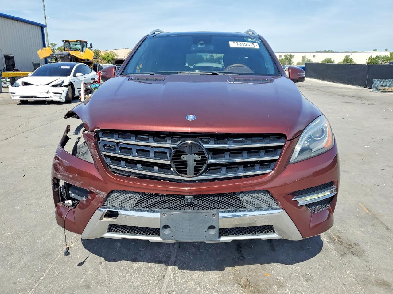 2015 Mercedes-benz Ml 350 4matic Бордовый vin: 4JGDA5HBXFA468544