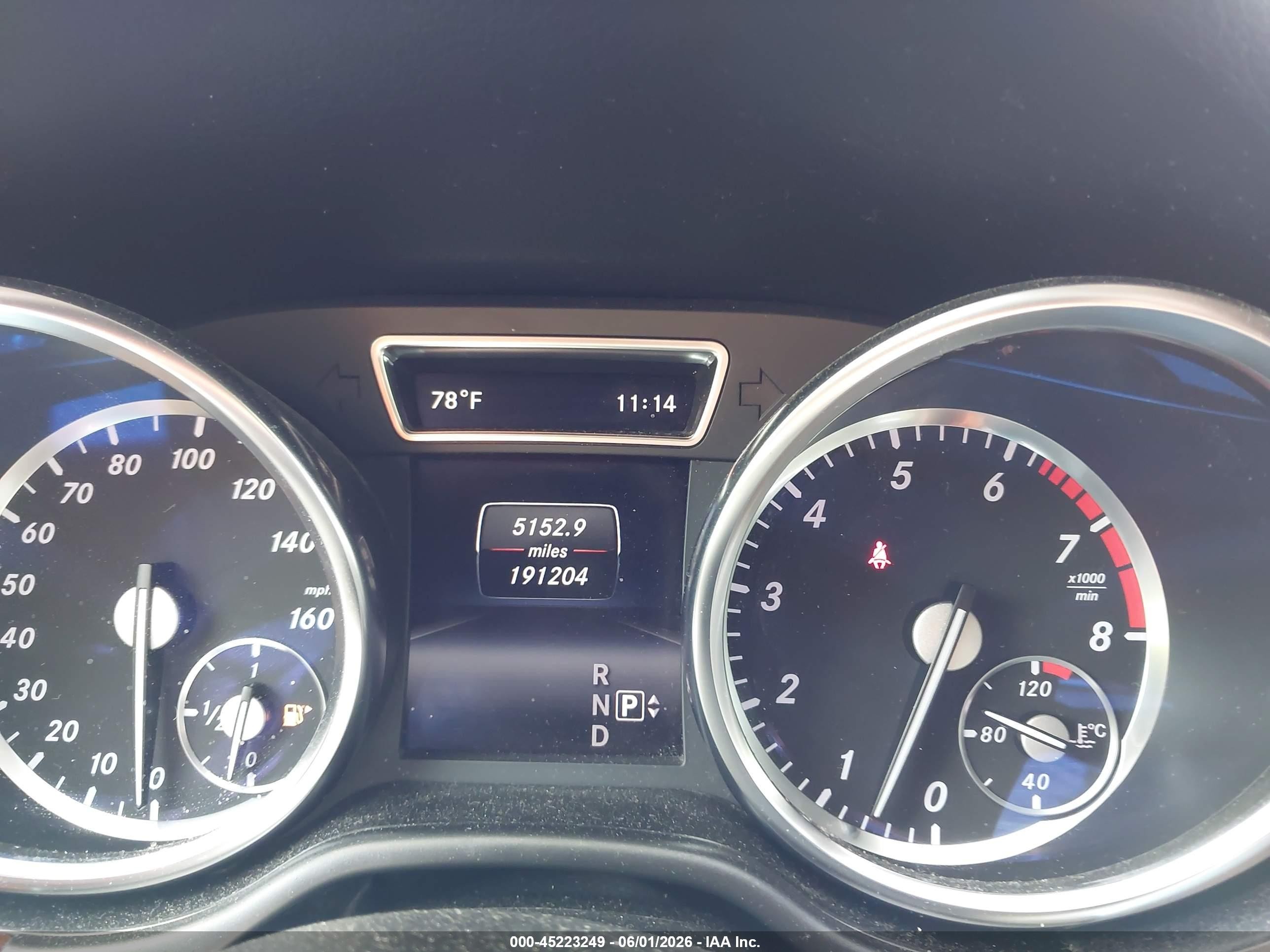 2015 Mercedes-benz Ml 350 4matic Blue vin: 4JGDA5HBXFA497638