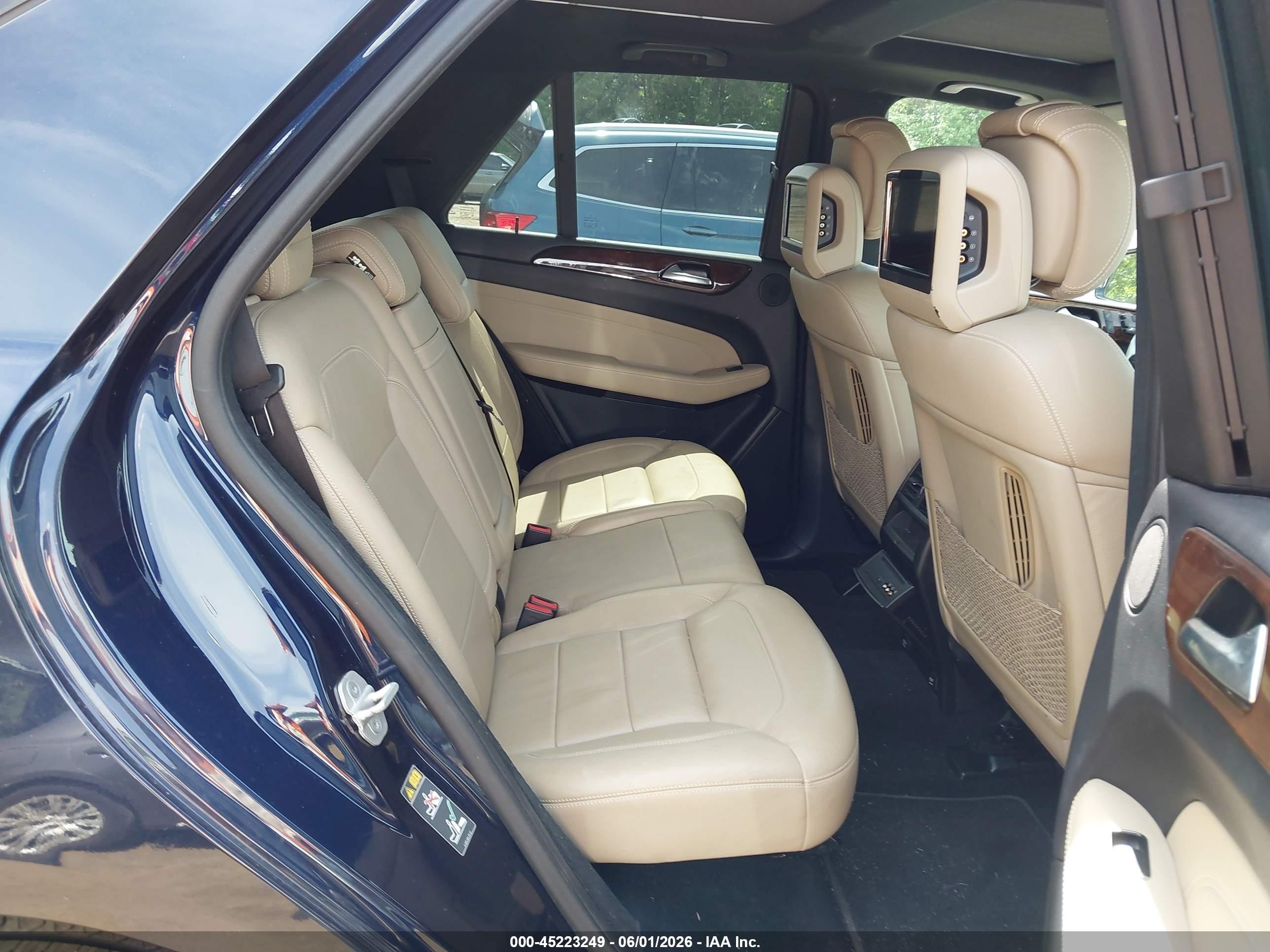 2015 Mercedes-benz Ml 350 4matic Blue vin: 4JGDA5HBXFA497638