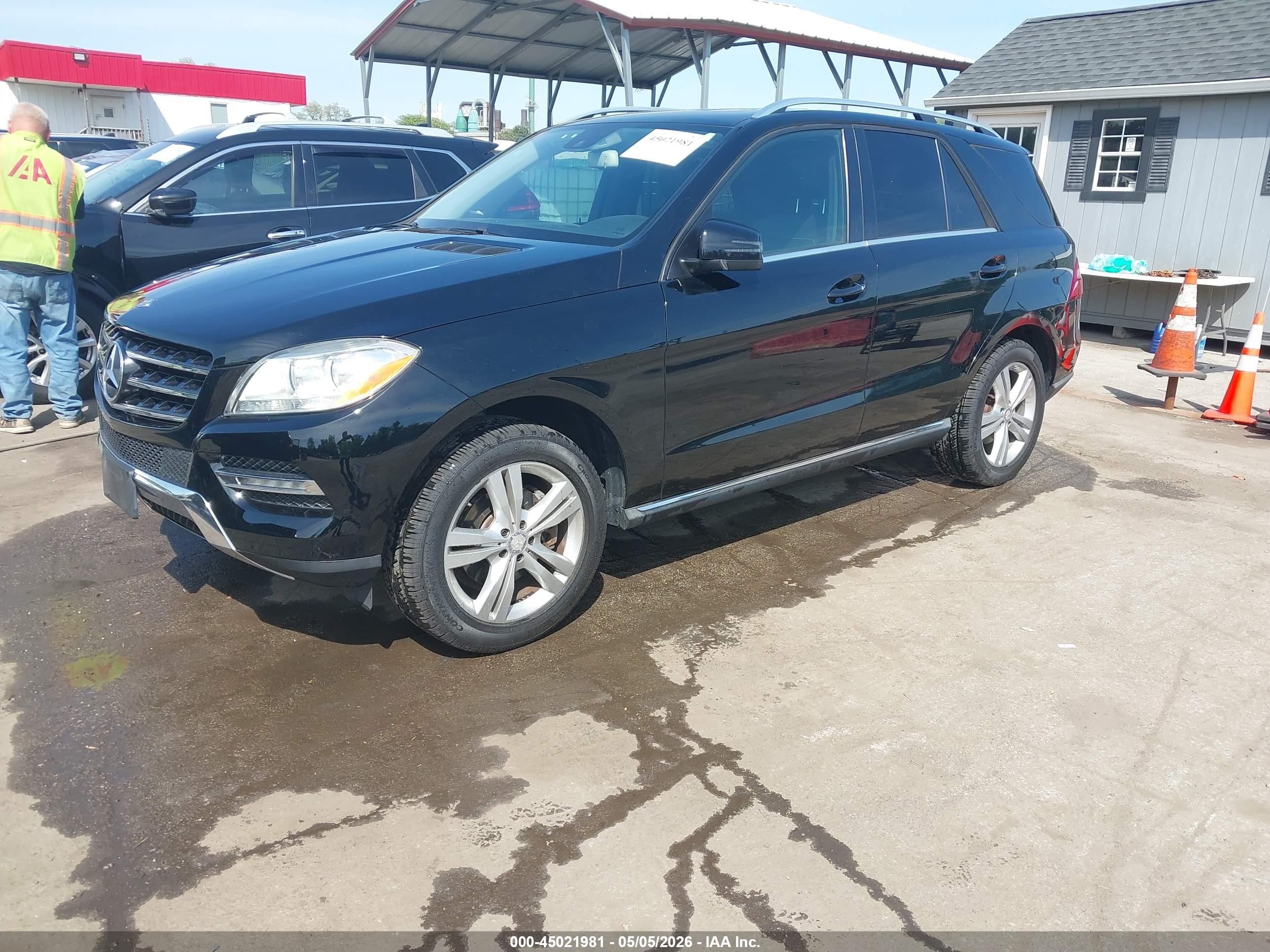 2015 Mercedes-benz Ml 350 4matic Black vin: 4JGDA5HBXFA533134