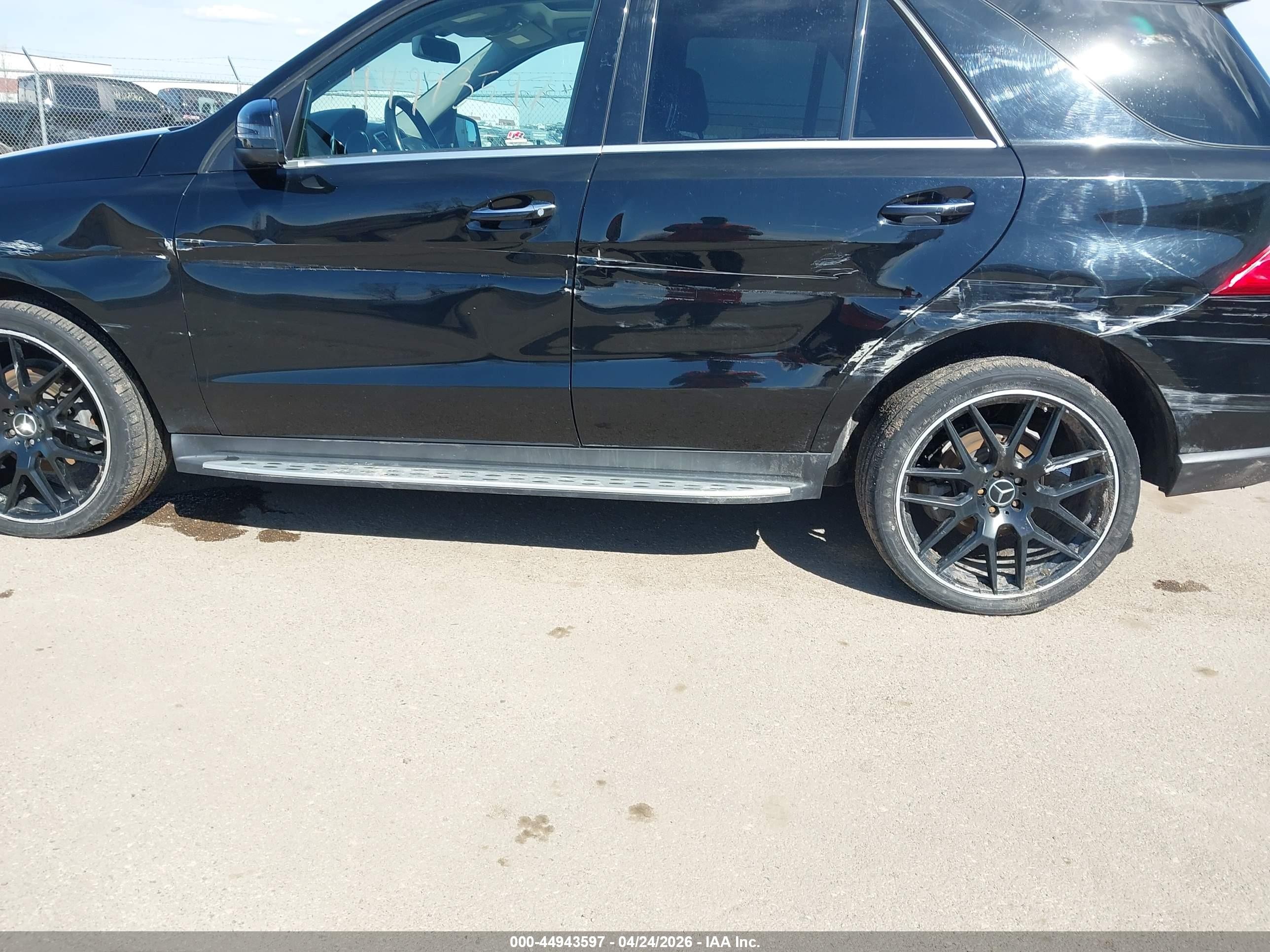 2015 Mercedes-benz Ml 350 4matic Black vin: 4JGDA5HBXFA538270