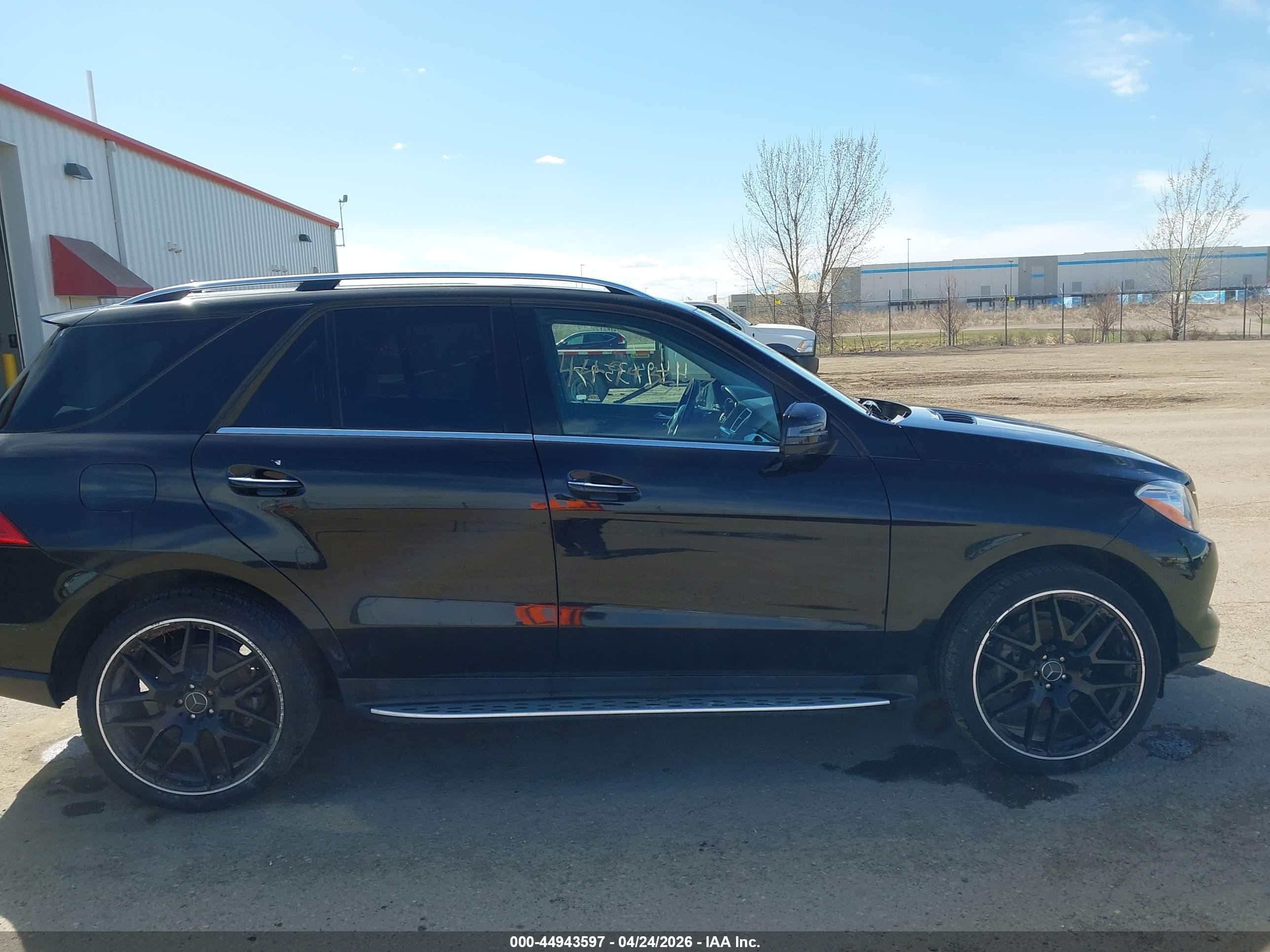 2015 Mercedes-benz Ml 350 4matic Black vin: 4JGDA5HBXFA538270