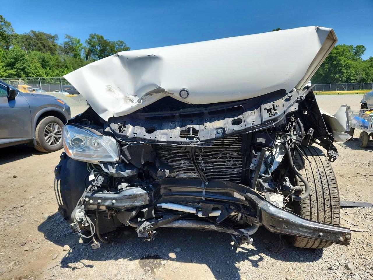 2015 Mercedes-benz Ml 350 4matic White vin: 4JGDA5HBXFA551164