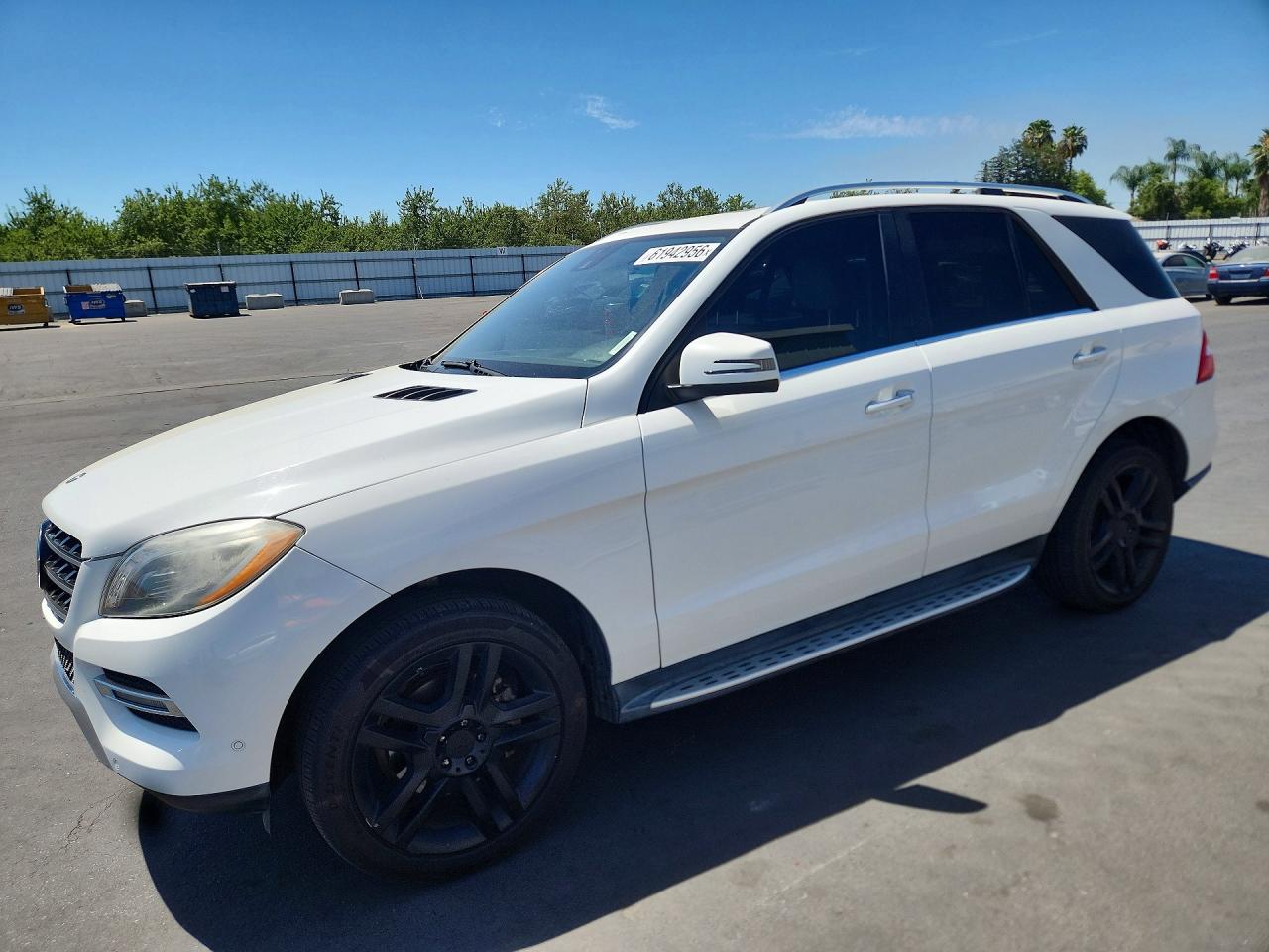2015 Mercedes-benz Ml 350 4matic White vin: 4JGDA5HBXFA567946
