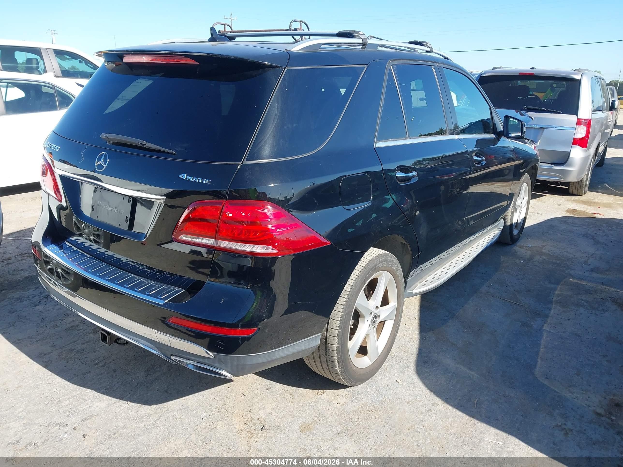 2017 Mercedes-benz Gle 350 4matic Black vin: 4JGDA5HBXHA968965