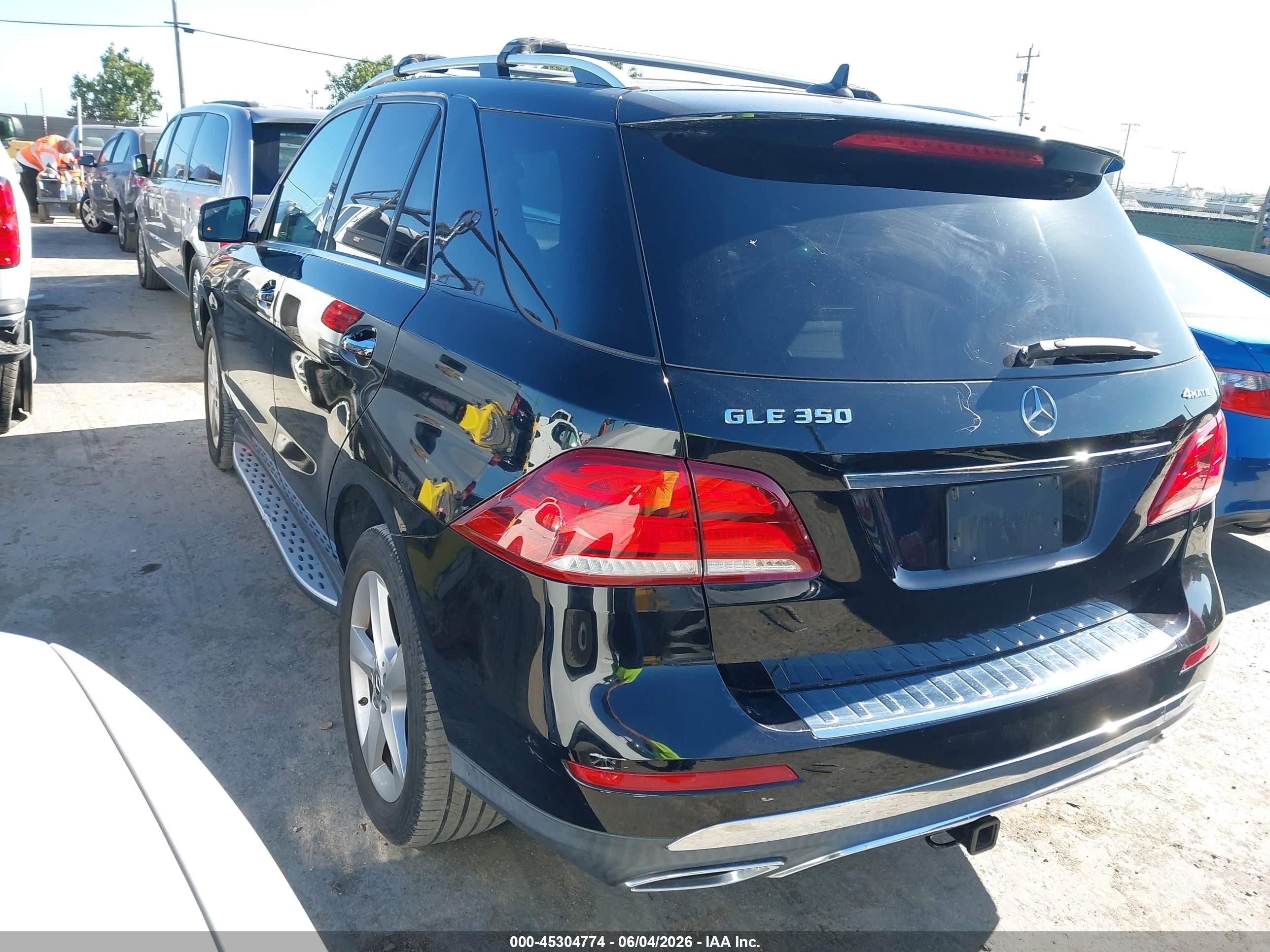 2017 Mercedes-benz Gle 350 4matic Black vin: 4JGDA5HBXHA968965