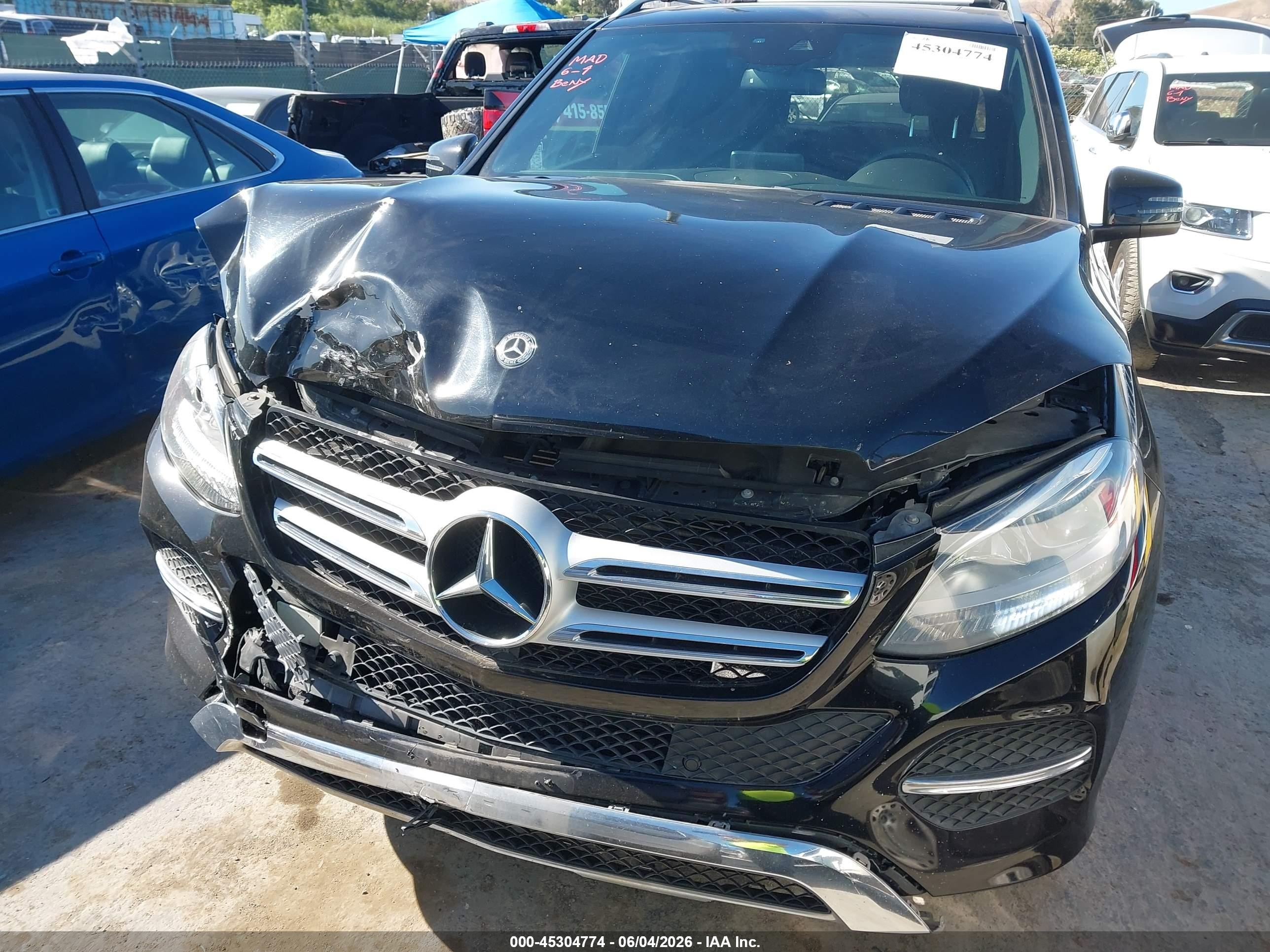 2017 Mercedes-benz Gle 350 4matic Black vin: 4JGDA5HBXHA968965