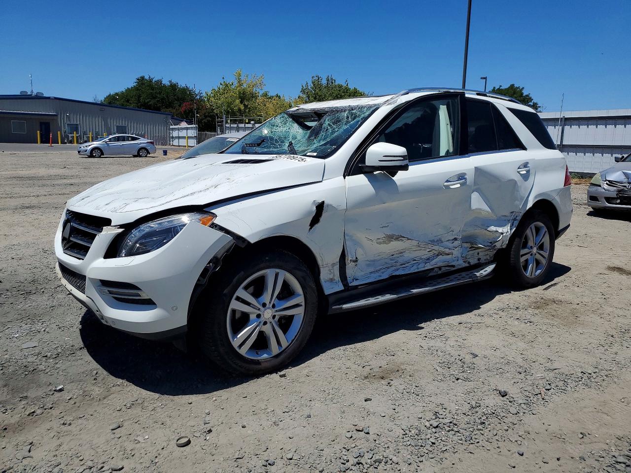 2013 Mercedes-benz Ml 350 White vin: 4JGDA5JB0DA134739