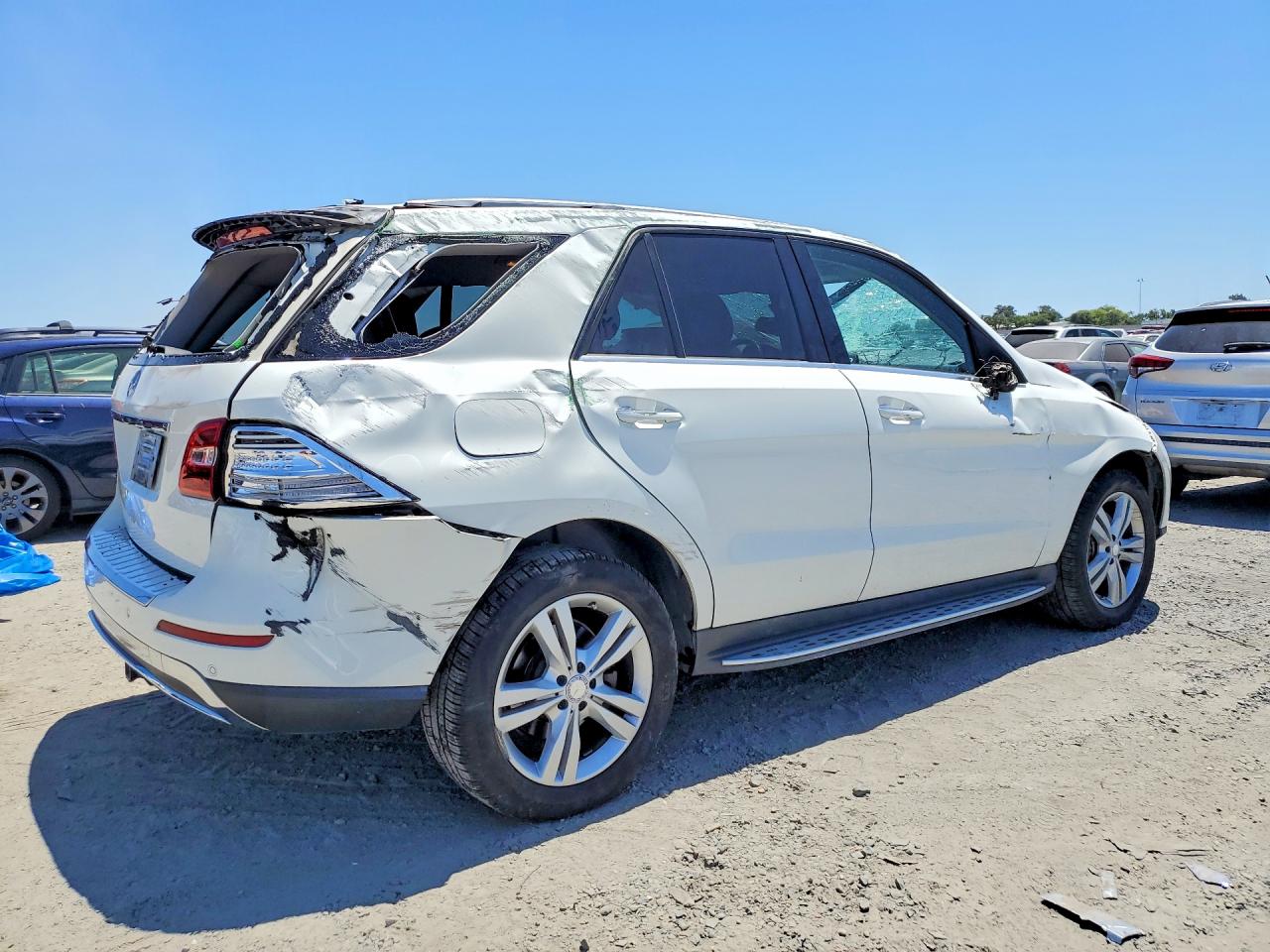 2013 Mercedes-benz Ml 350 White vin: 4JGDA5JB0DA134739