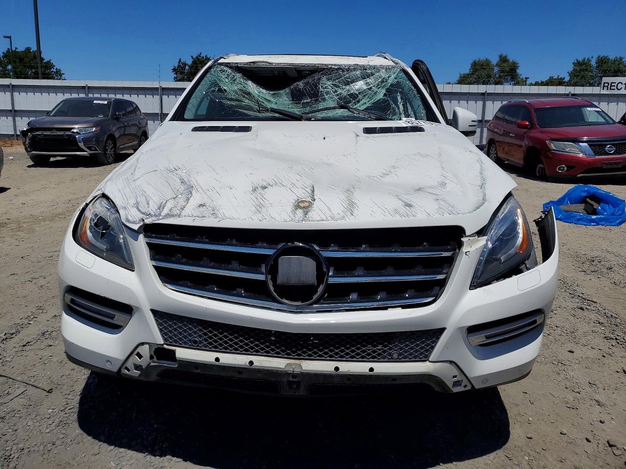 2013 Mercedes-benz Ml 350 White vin: 4JGDA5JB0DA134739