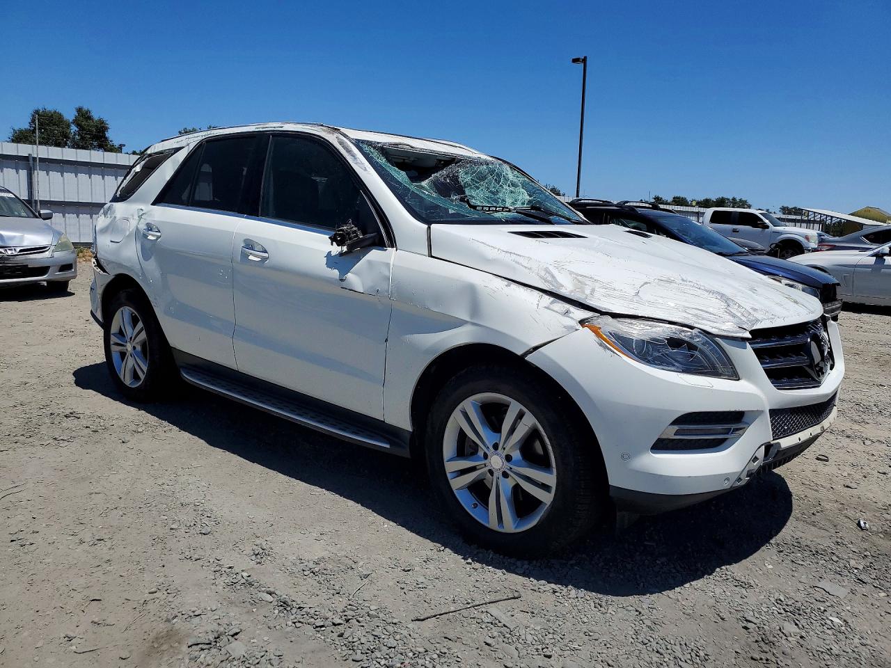 2013 Mercedes-benz Ml 350 White vin: 4JGDA5JB0DA134739