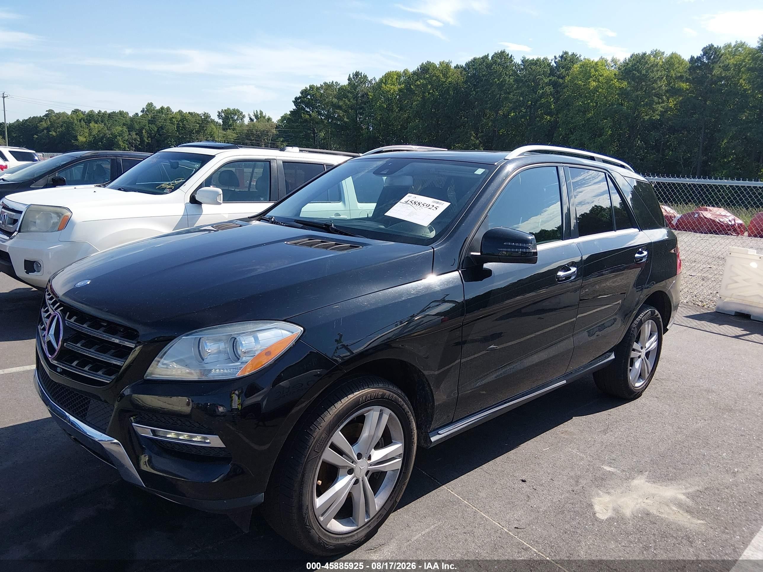 2013 Mercedes-benz Ml 350   Black vin: 4JGDA5JB0DA259904