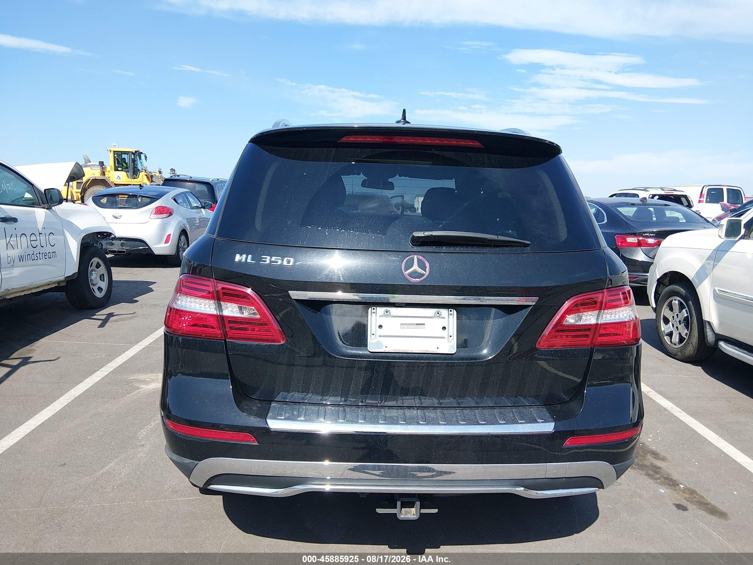 2013 Mercedes-benz Ml 350   Black vin: 4JGDA5JB0DA259904