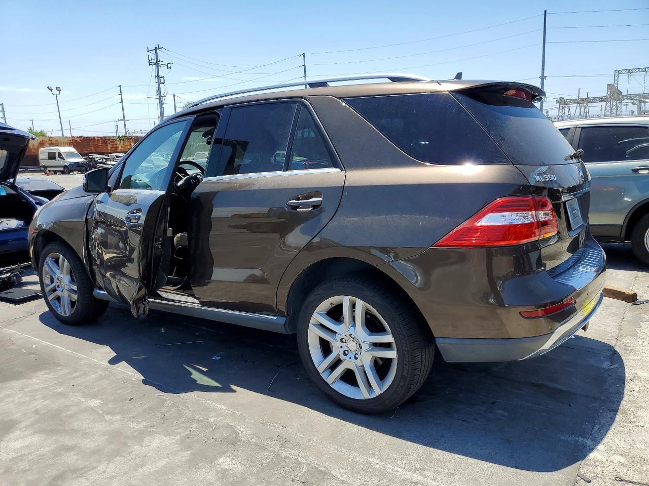 2014 Mercedes-benz Ml 350 Brown vin: 4JGDA5JB0EA324302