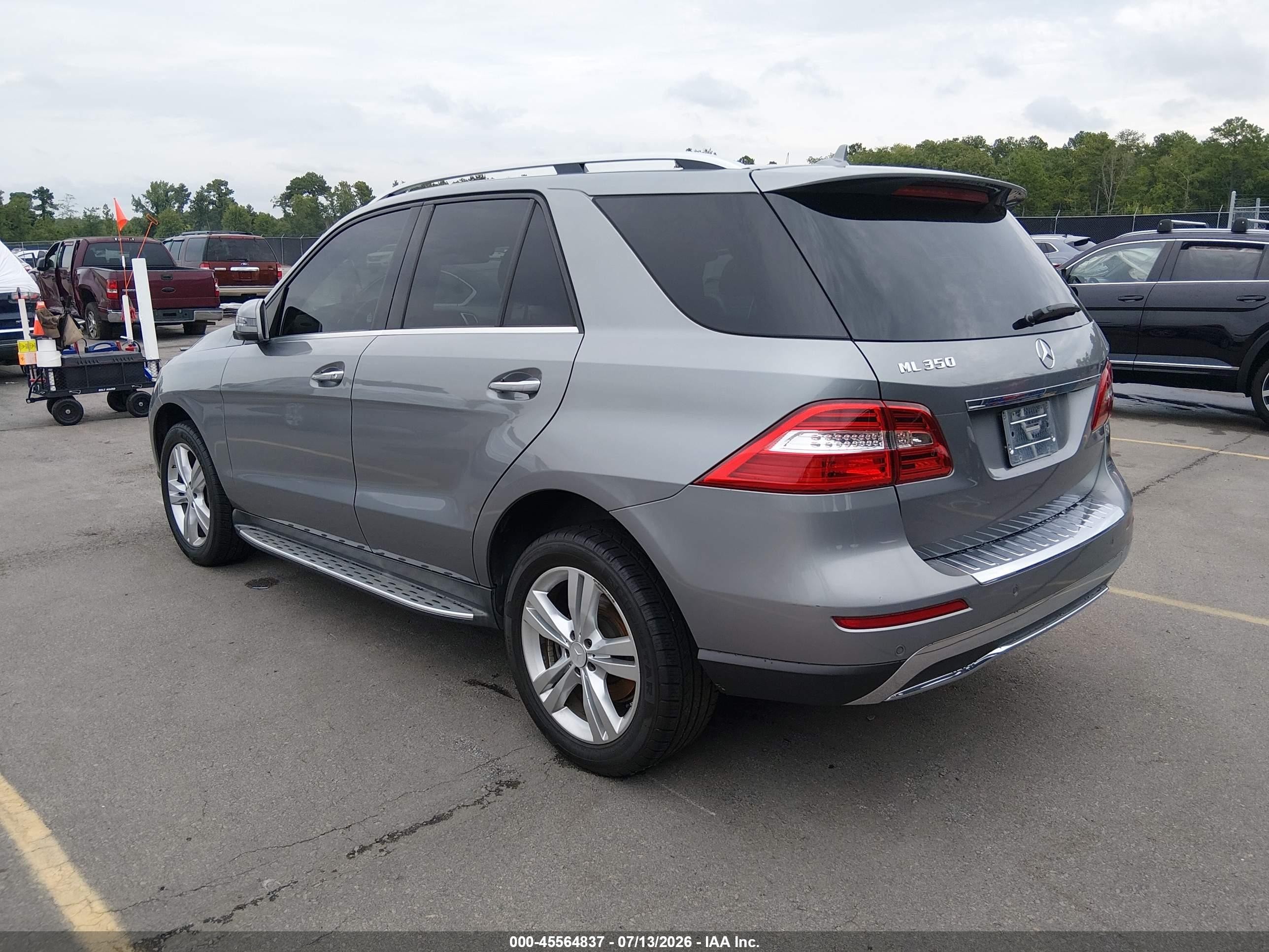 2014 Mercedes-benz Ml 350   Gray vin: 4JGDA5JB0EA390168