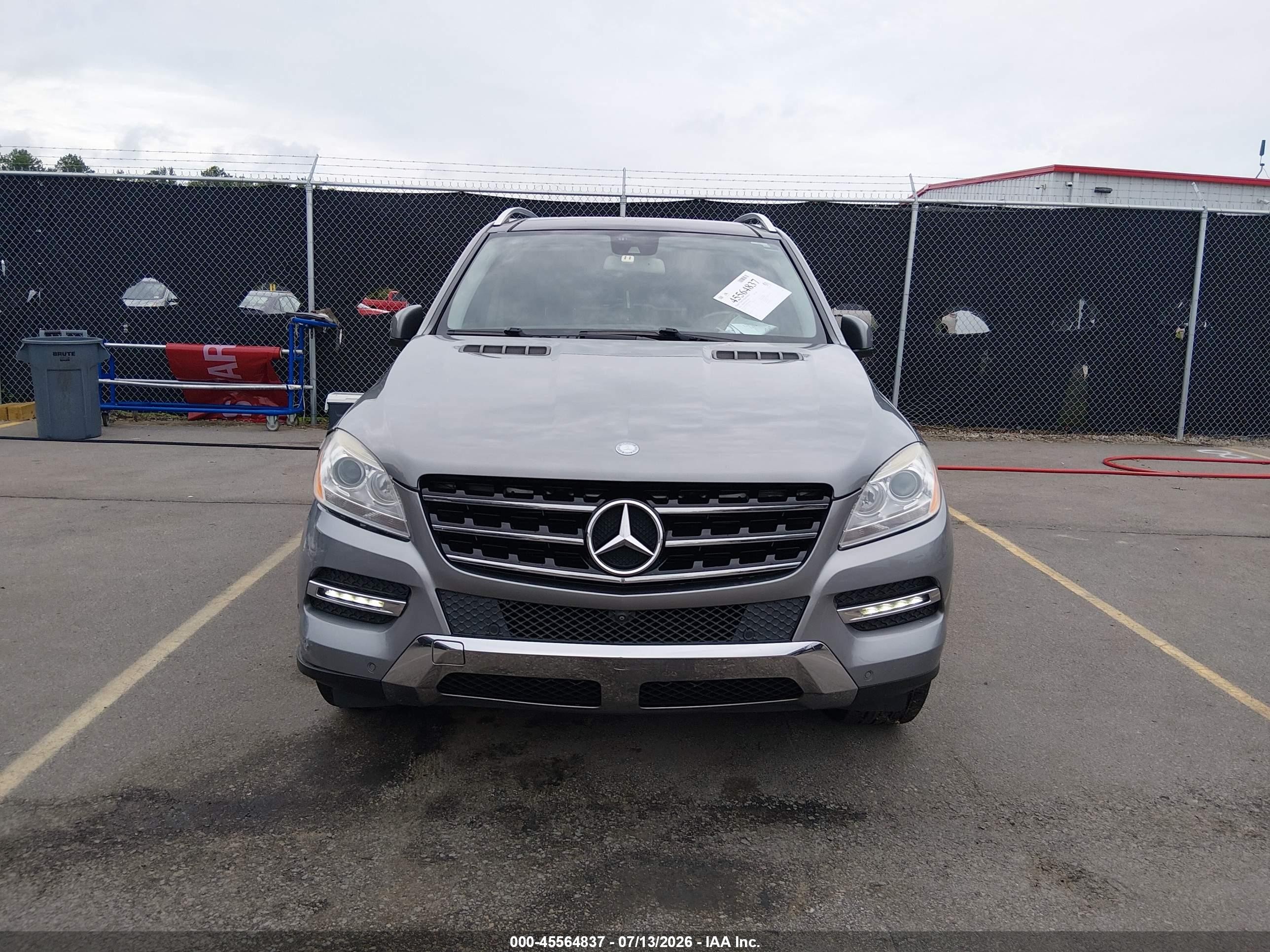 2014 Mercedes-benz Ml 350   Gray vin: 4JGDA5JB0EA390168