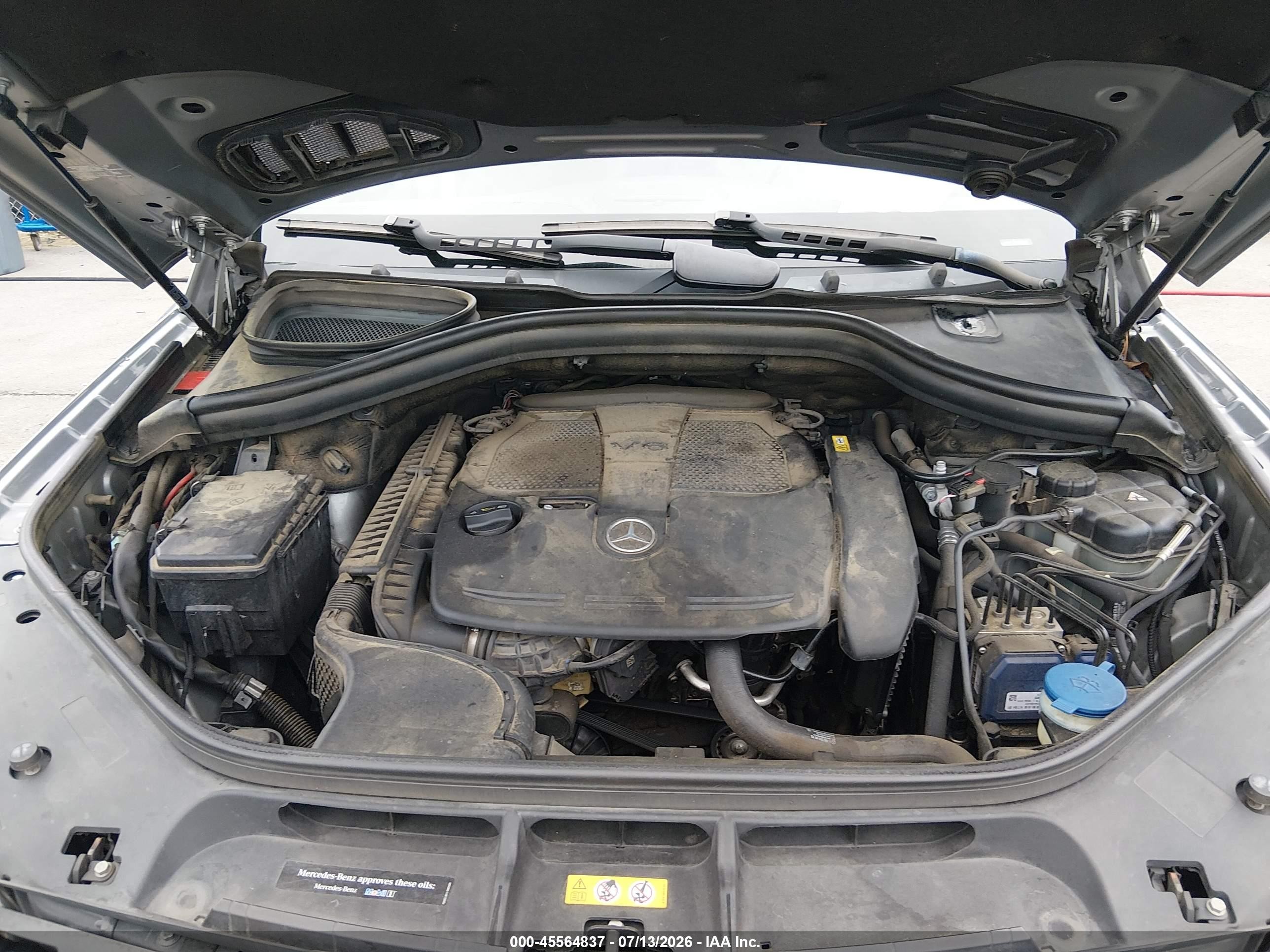 2014 Mercedes-benz Ml 350   Gray vin: 4JGDA5JB0EA390168