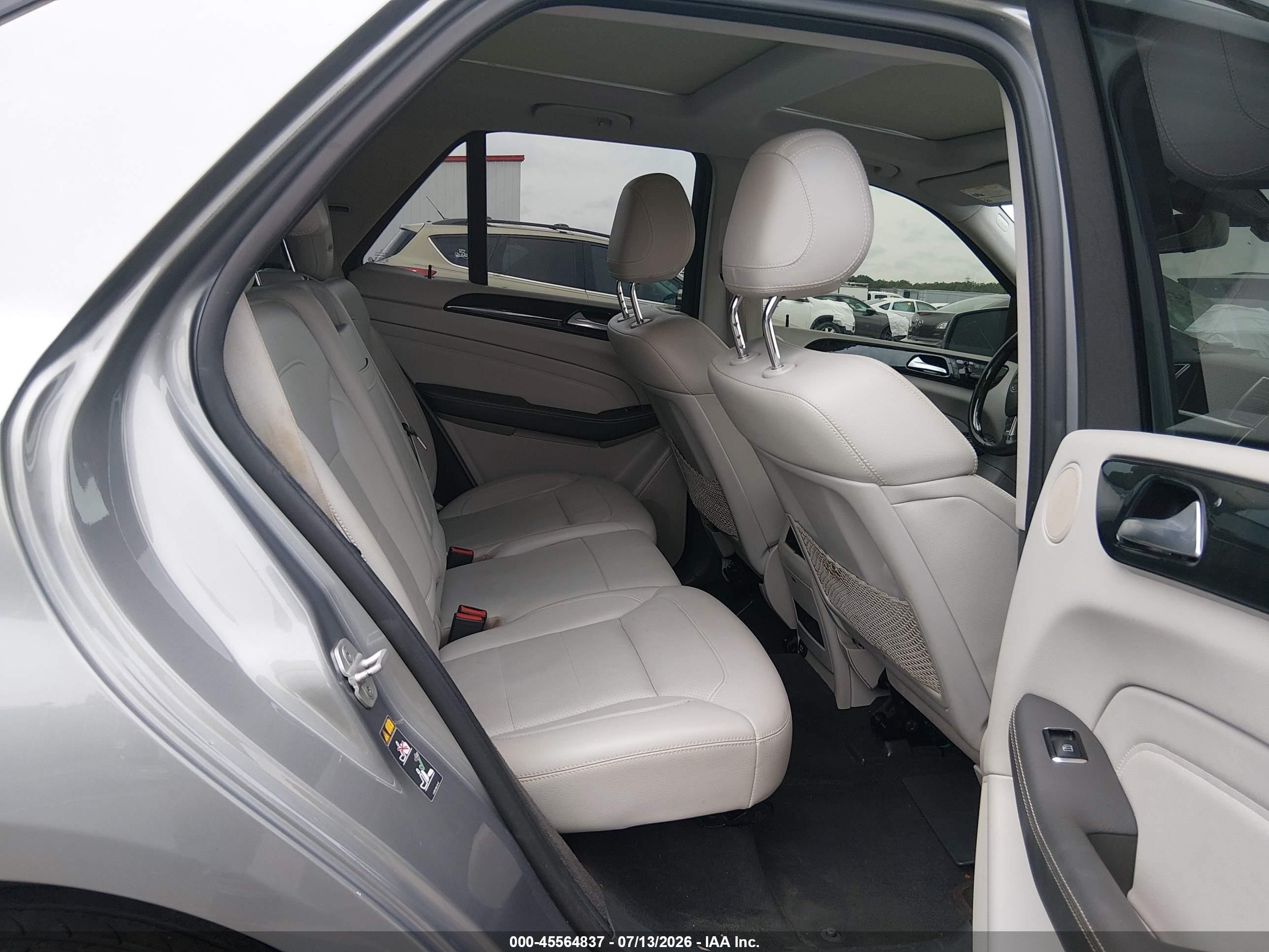 2014 Mercedes-benz Ml 350   Gray vin: 4JGDA5JB0EA390168