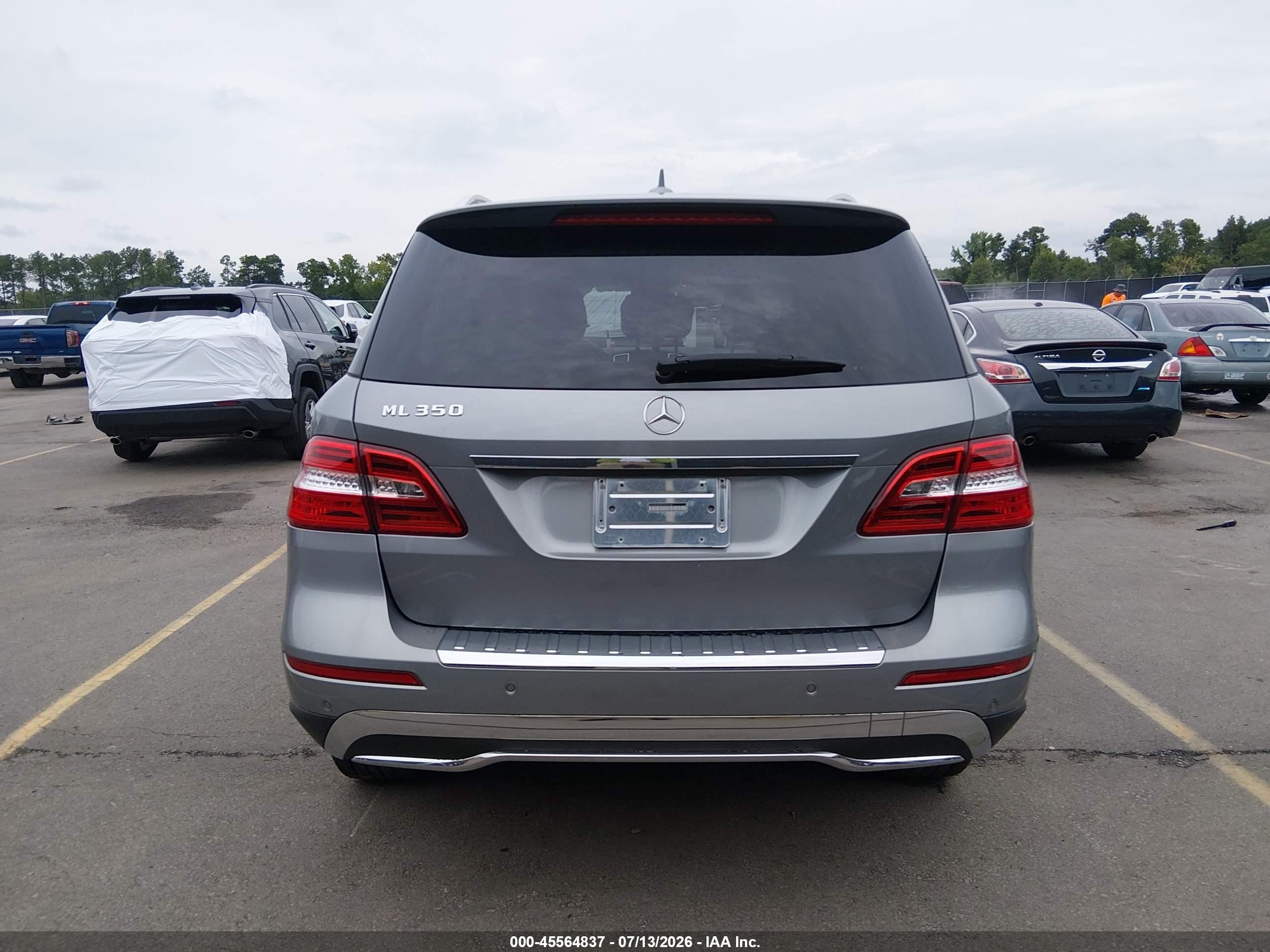 2014 Mercedes-benz Ml 350   Gray vin: 4JGDA5JB0EA390168