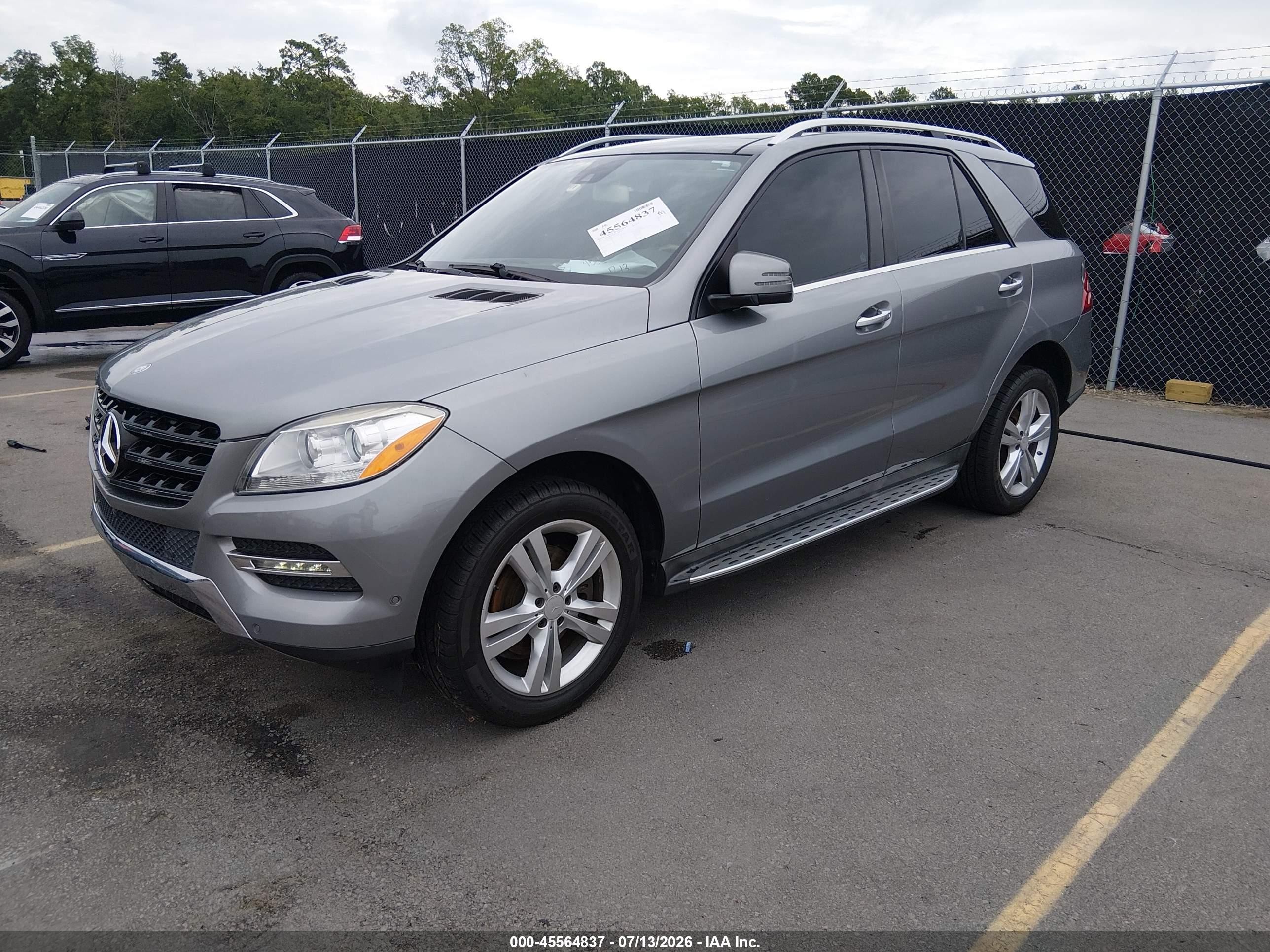2014 Mercedes-benz Ml 350   Gray vin: 4JGDA5JB0EA390168