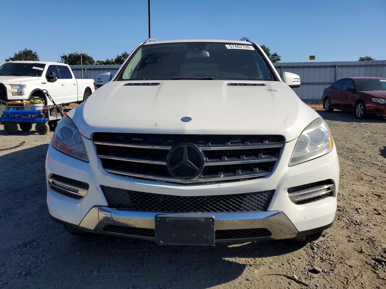 2014 Mercedes-benz Ml 350 White vin: 4JGDA5JB0EA426621