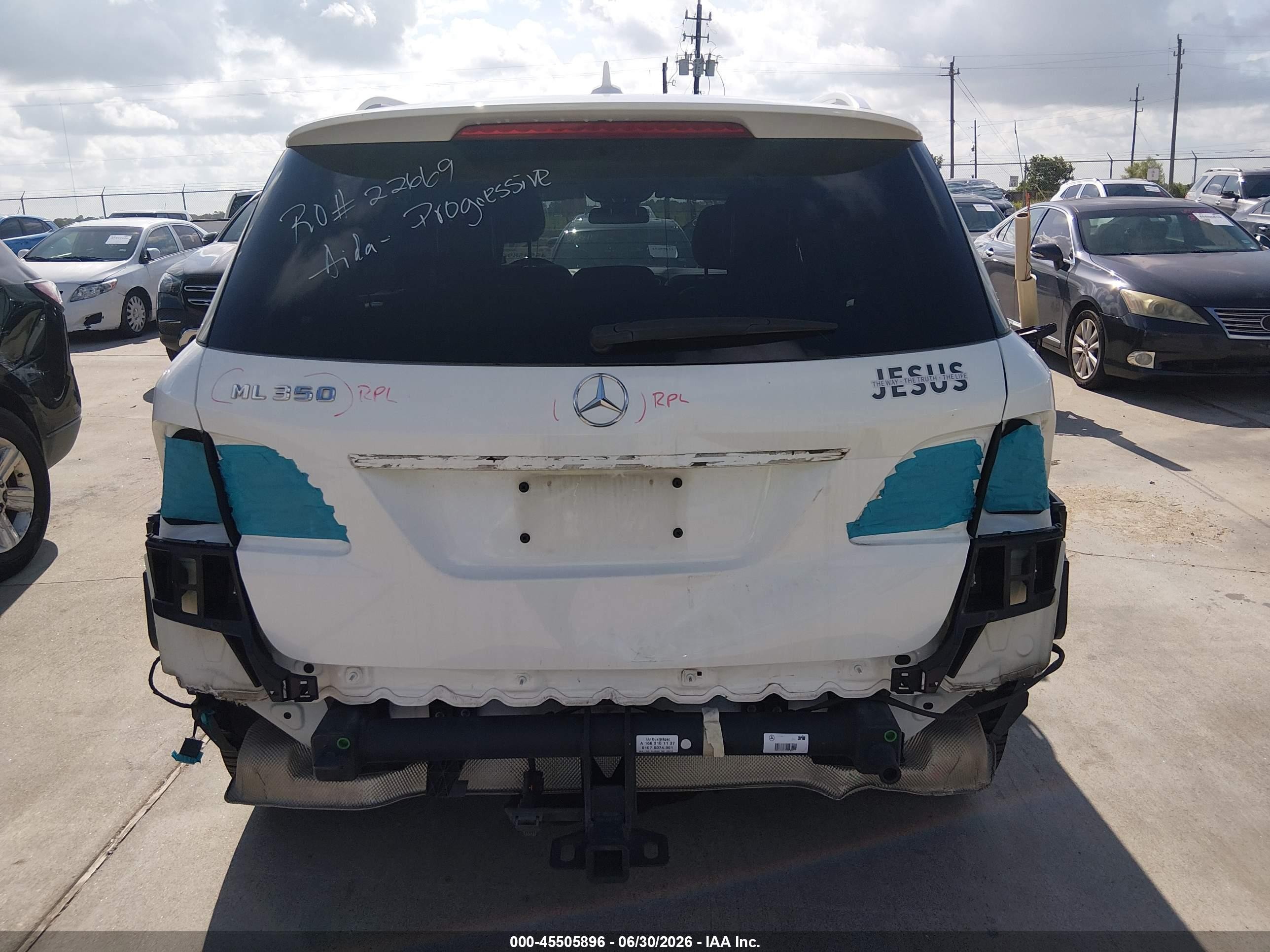 2015 Mercedes-benz Ml 350   White vin: 4JGDA5JB0FA443503