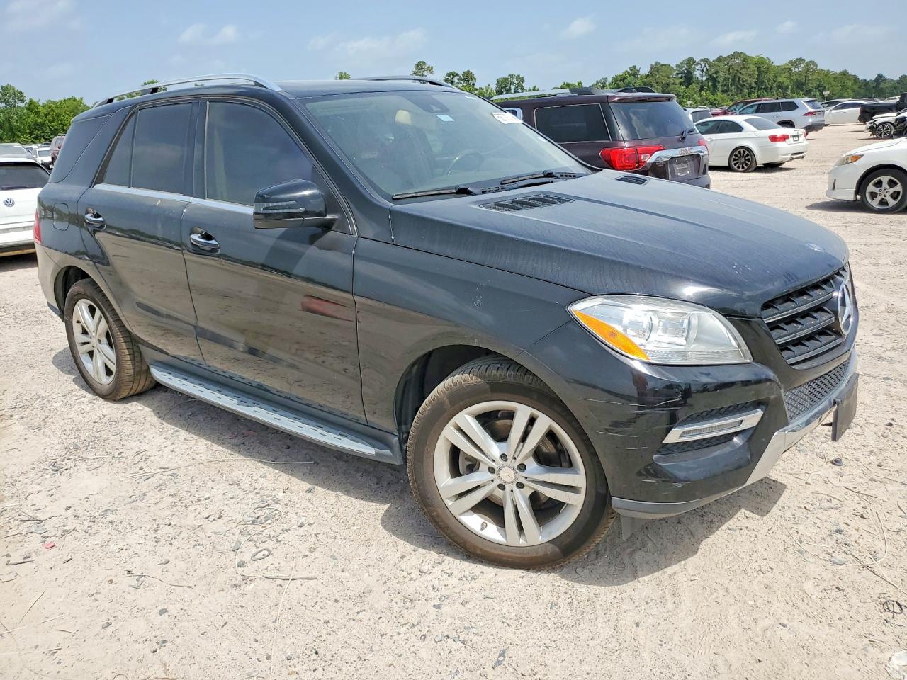 2015 Mercedes-benz Ml 350 Black vin: 4JGDA5JB0FA482446