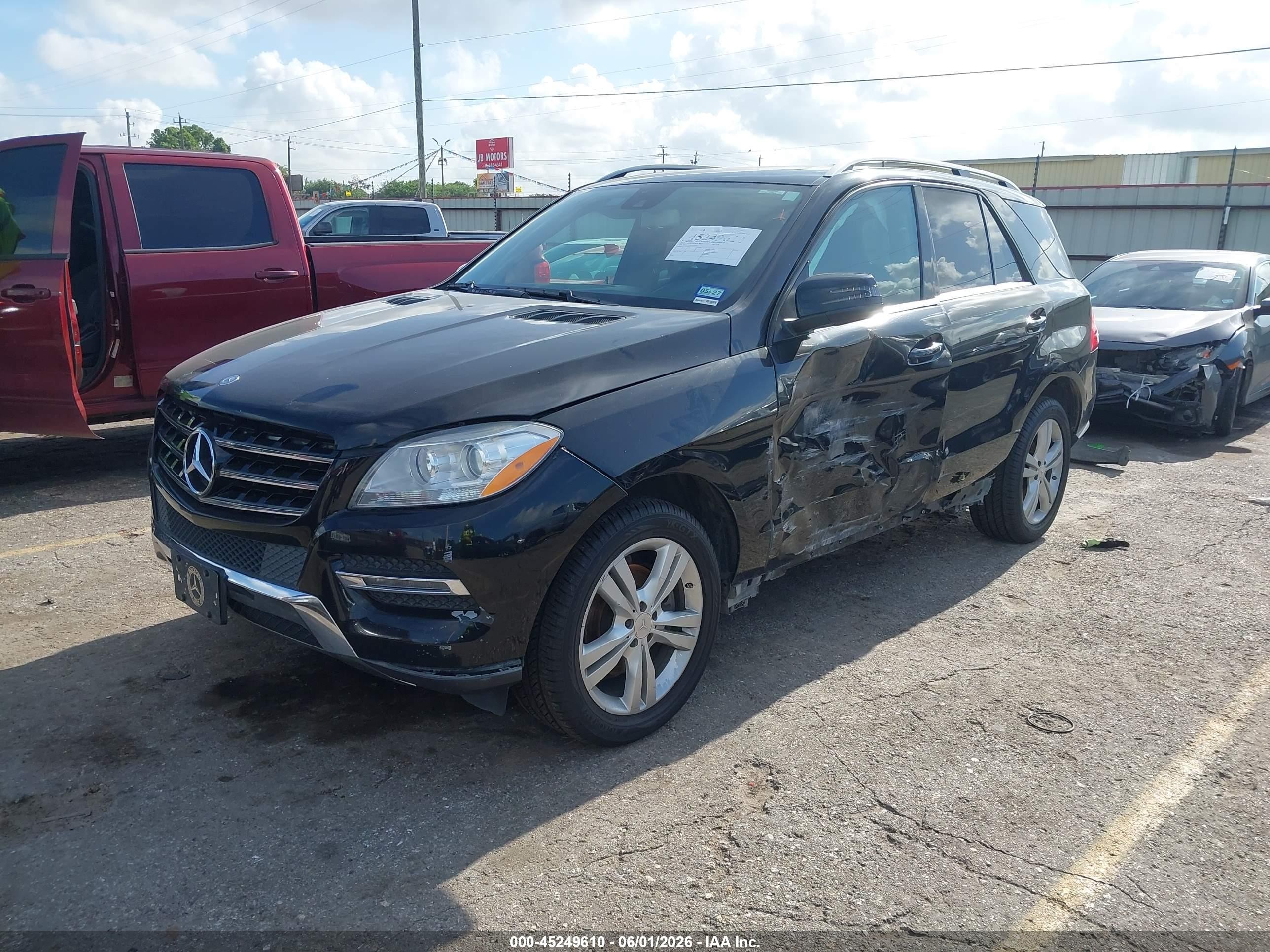 2015 Mercedes-benz Ml 350   Black vin: 4JGDA5JB0FA502923