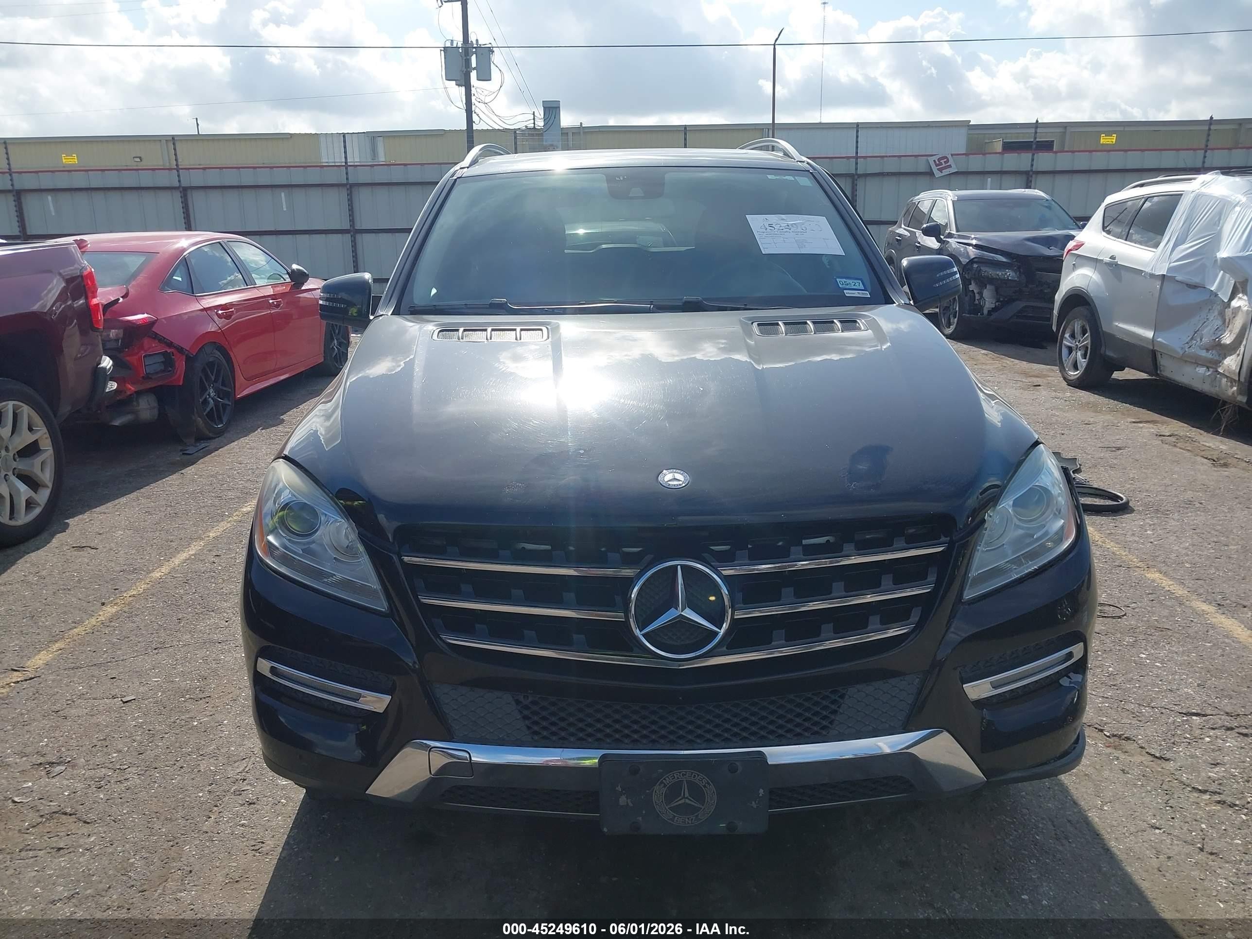 2015 Mercedes-benz Ml 350   Black vin: 4JGDA5JB0FA502923