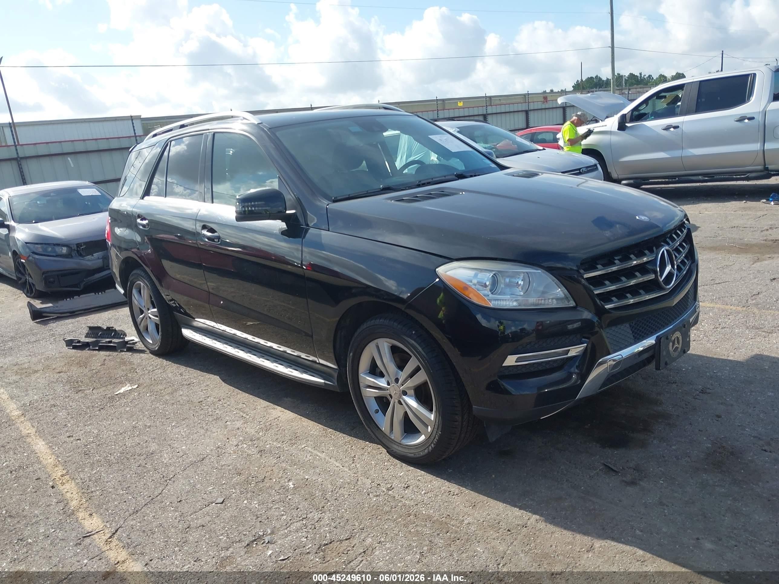 2015 Mercedes-benz Ml 350   Black vin: 4JGDA5JB0FA502923