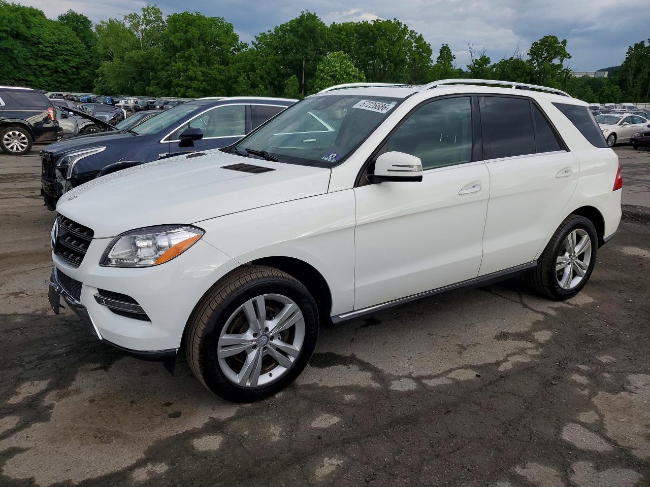 2015 Mercedes-benz Ml 350 White vin: 4JGDA5JB0FA571711