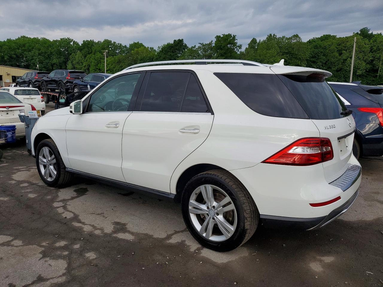 2015 Mercedes-benz Ml 350 White vin: 4JGDA5JB0FA571711