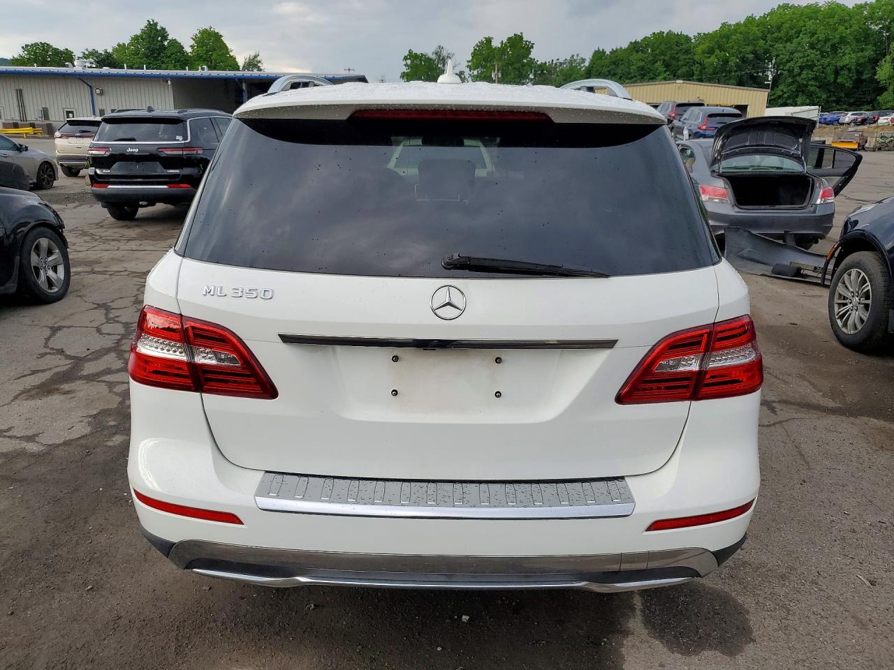 2015 Mercedes-benz Ml 350 White vin: 4JGDA5JB0FA571711