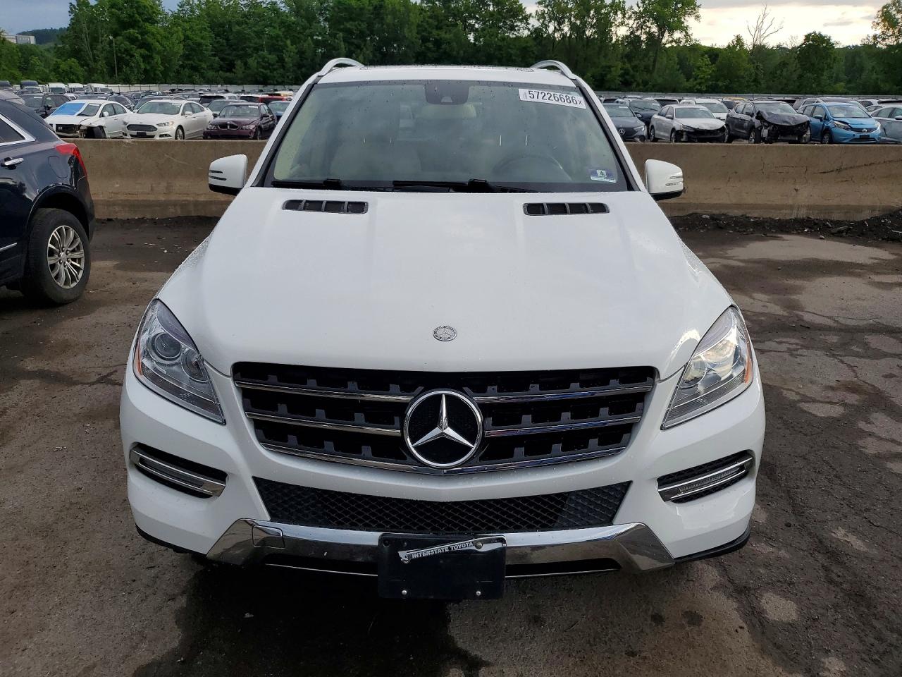 2015 Mercedes-benz Ml 350 White vin: 4JGDA5JB0FA571711