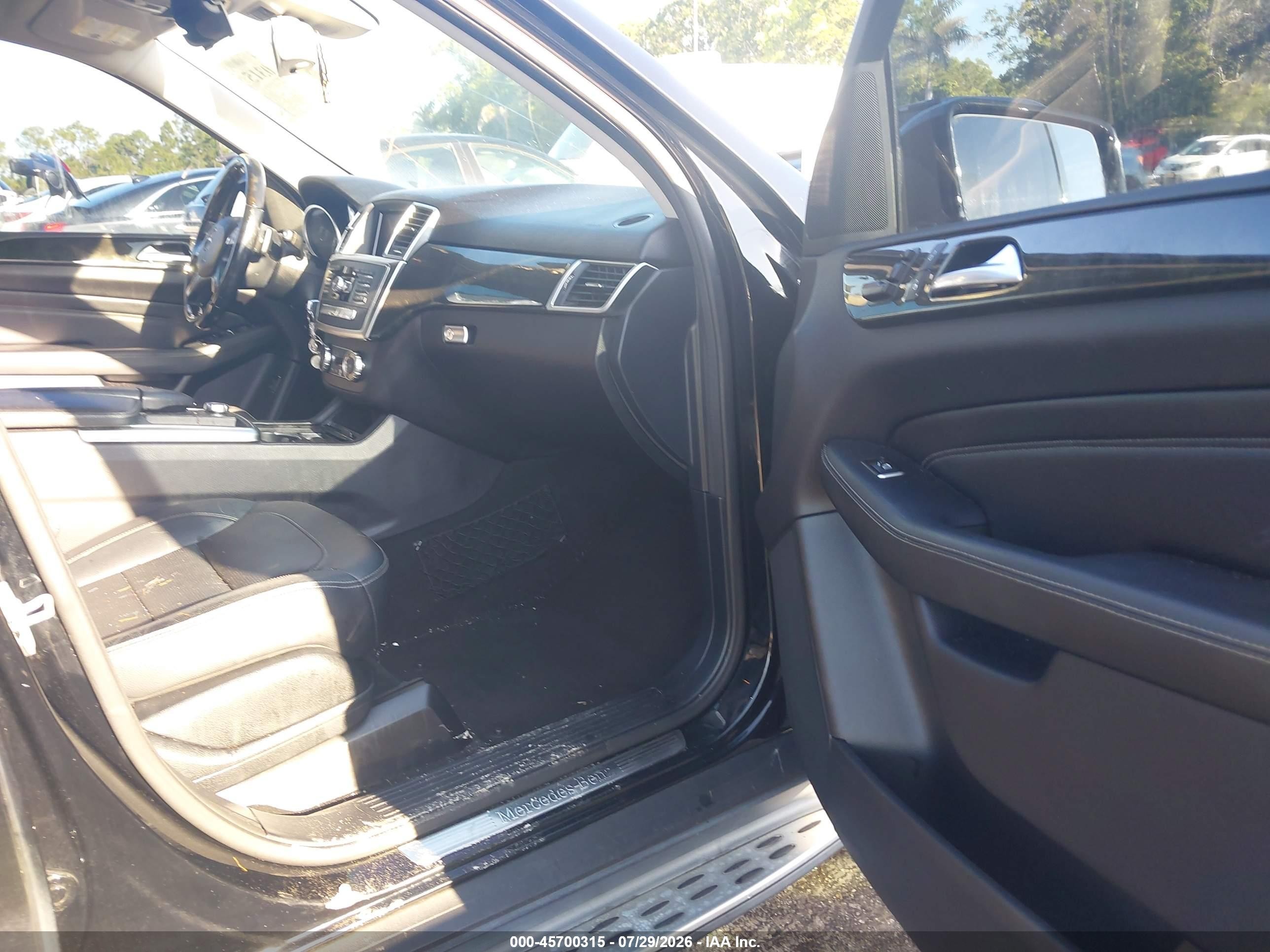 2015 Mercedes-benz Ml 350 Black vin: 4JGDA5JB0FA592543