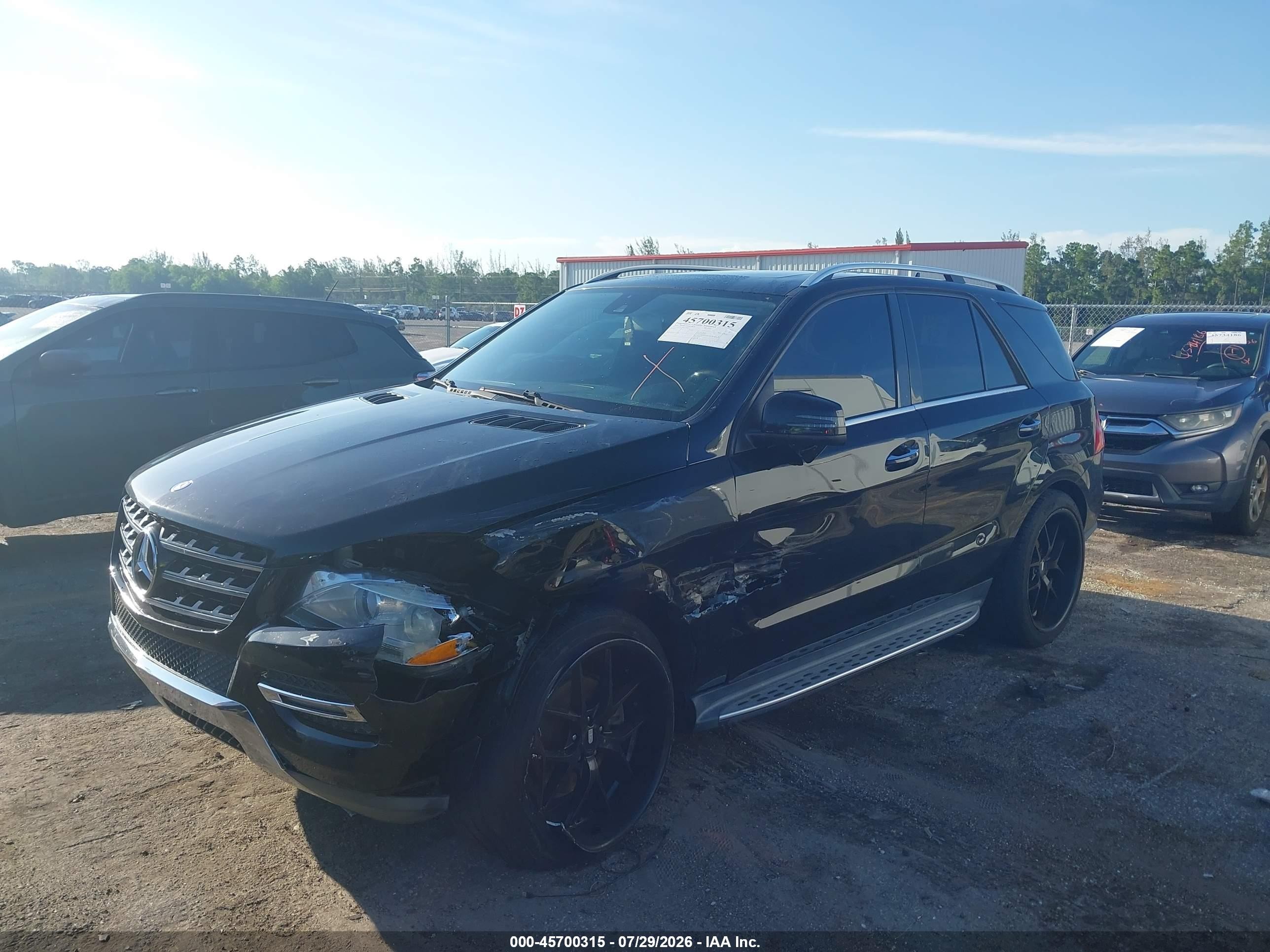 2015 Mercedes-benz Ml 350 Black vin: 4JGDA5JB0FA592543