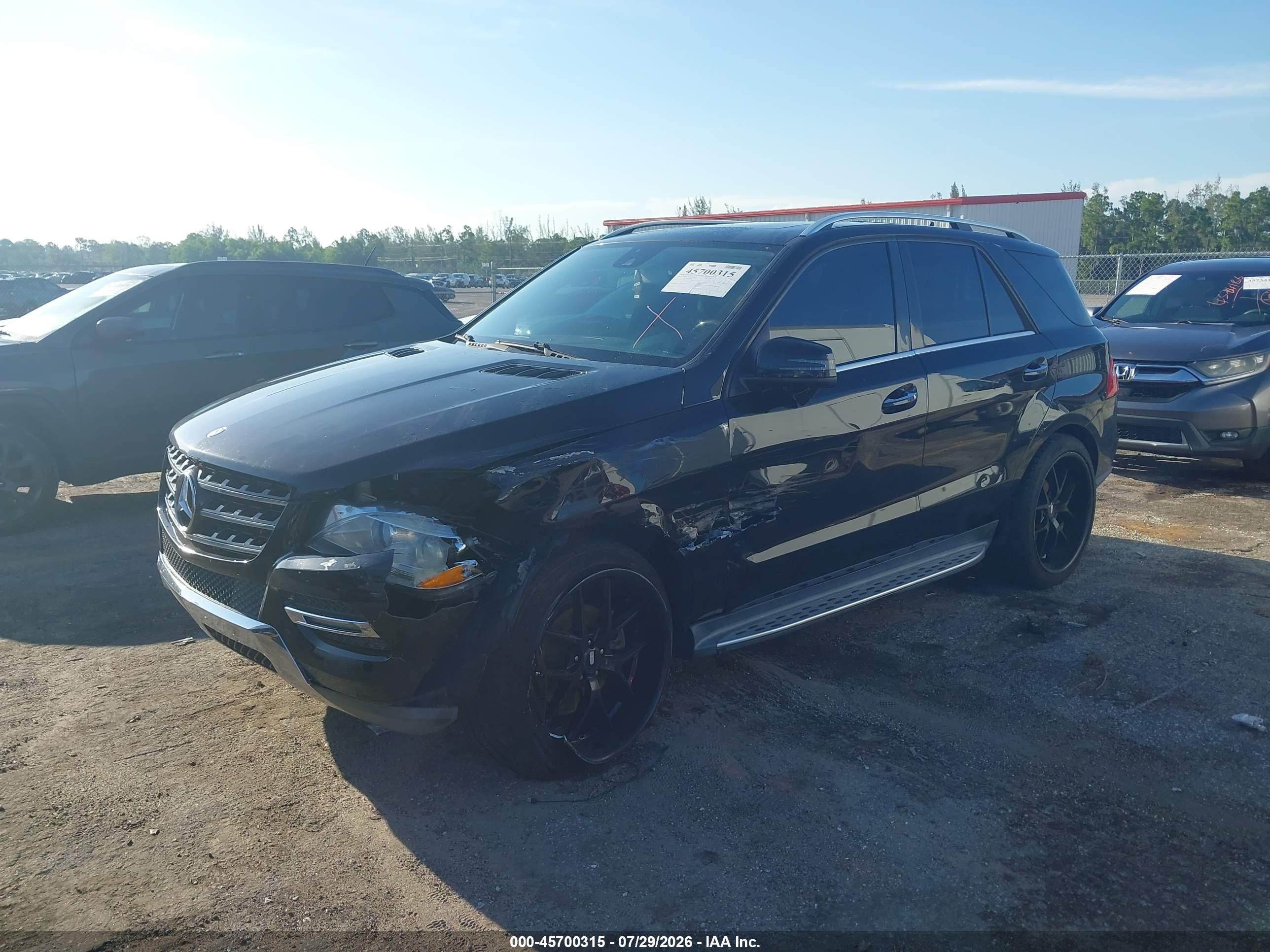 2015 Mercedes-benz Ml 350 Black vin: 4JGDA5JB0FA592543