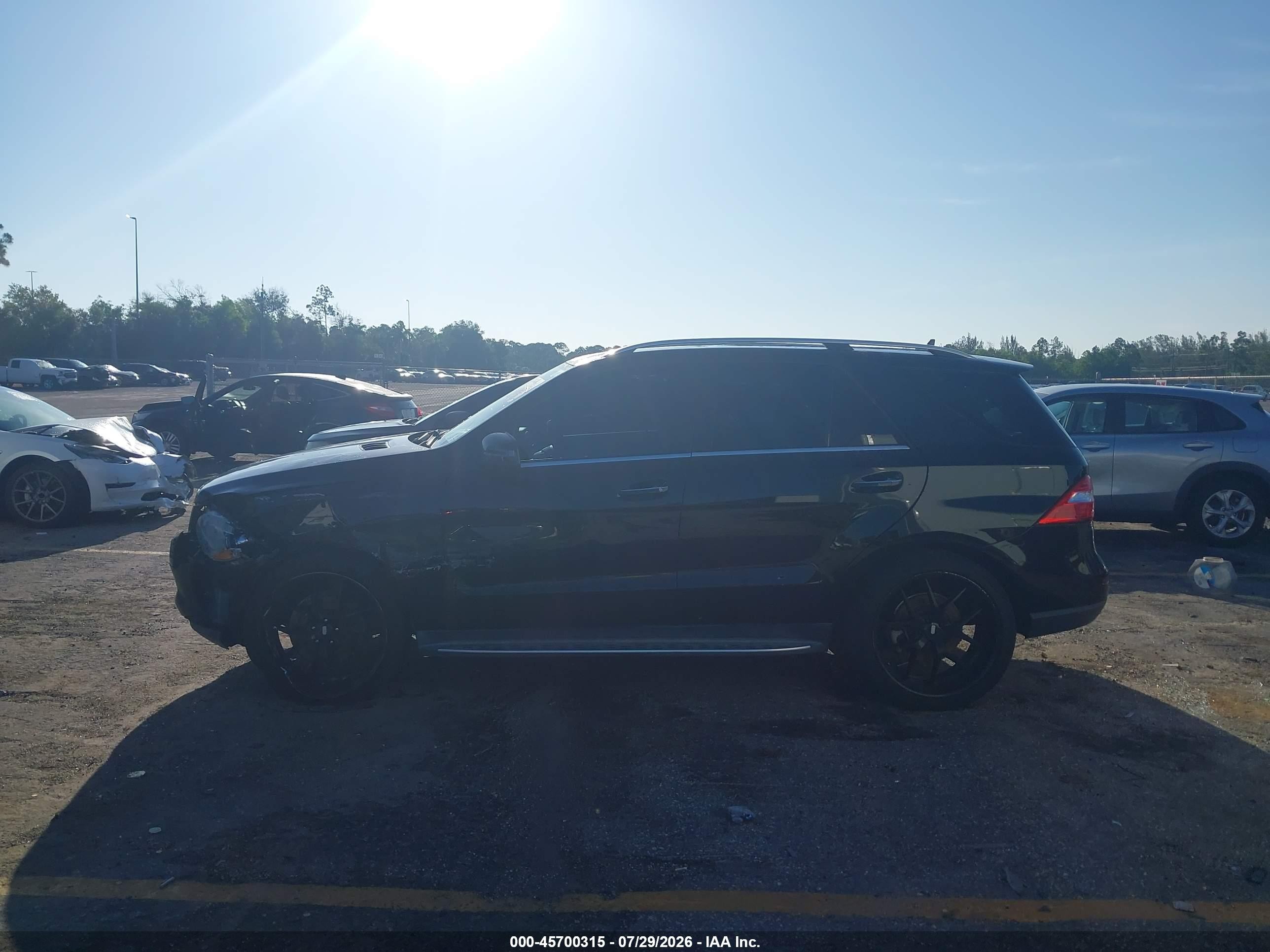 2015 Mercedes-benz Ml 350 Black vin: 4JGDA5JB0FA592543