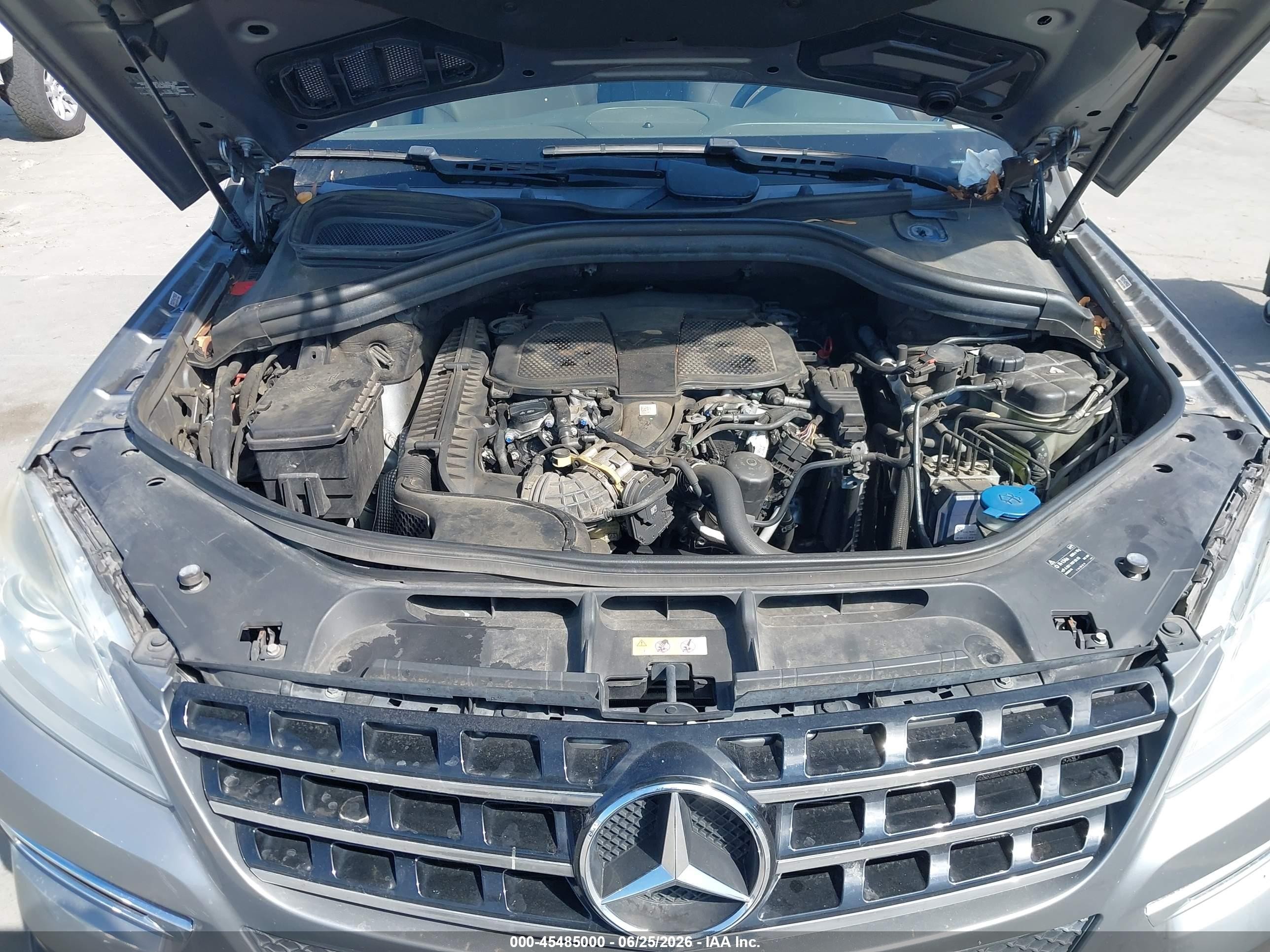 2013 Mercedes-benz Ml 350   Gray vin: 4JGDA5JB1DA198983