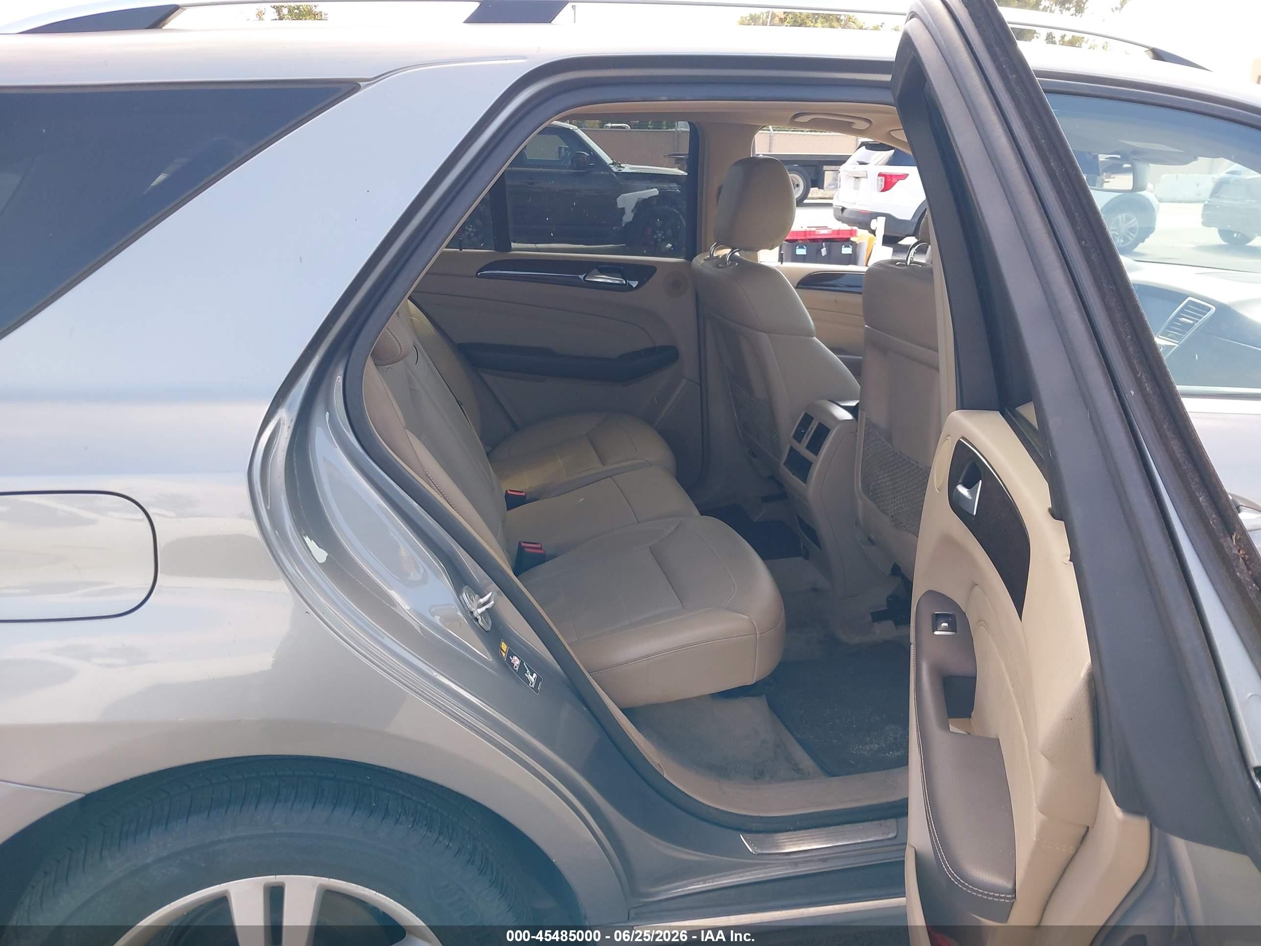 2013 Mercedes-benz Ml 350   Gray vin: 4JGDA5JB1DA198983
