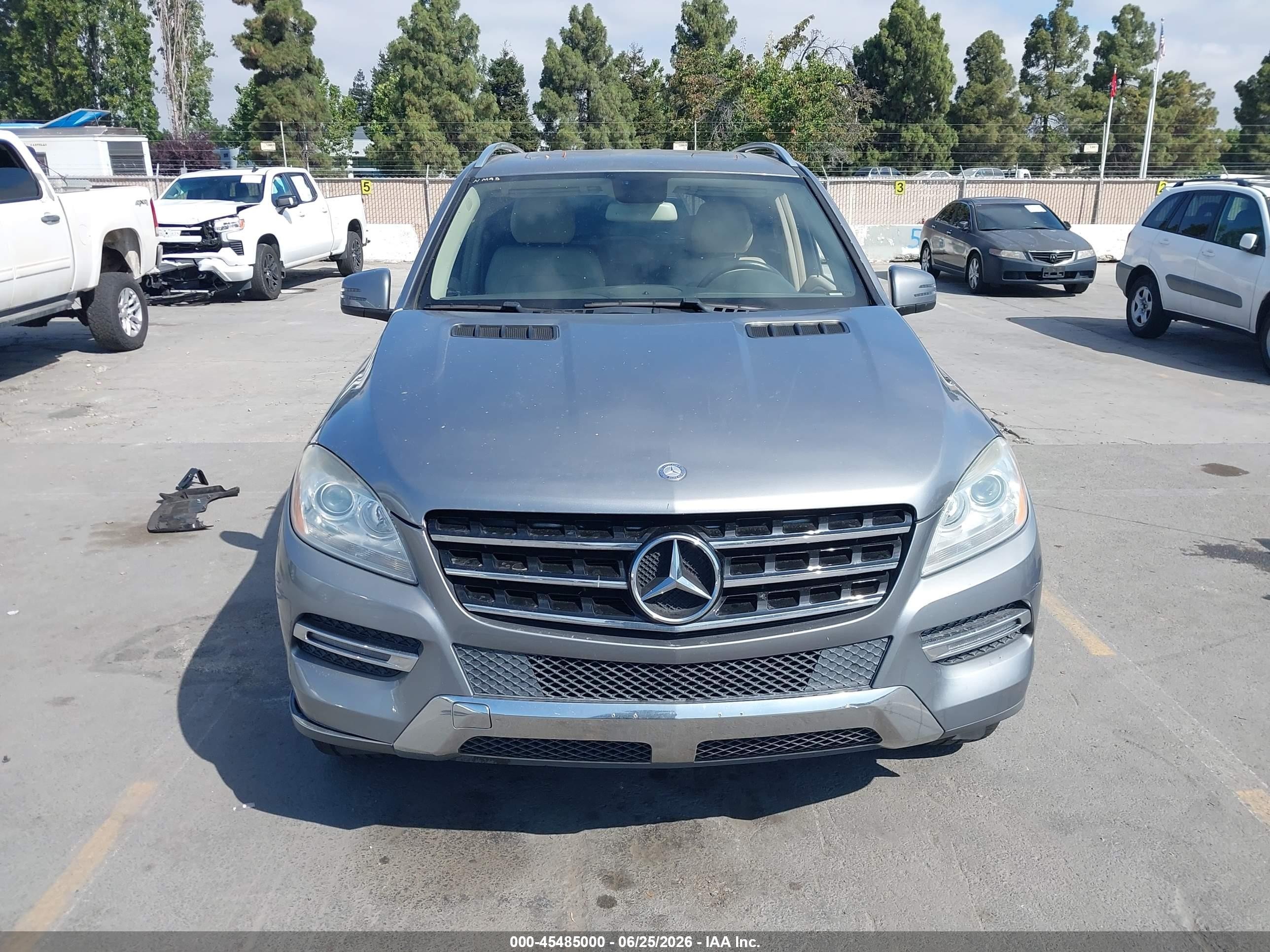 2013 Mercedes-benz Ml 350   Gray vin: 4JGDA5JB1DA198983
