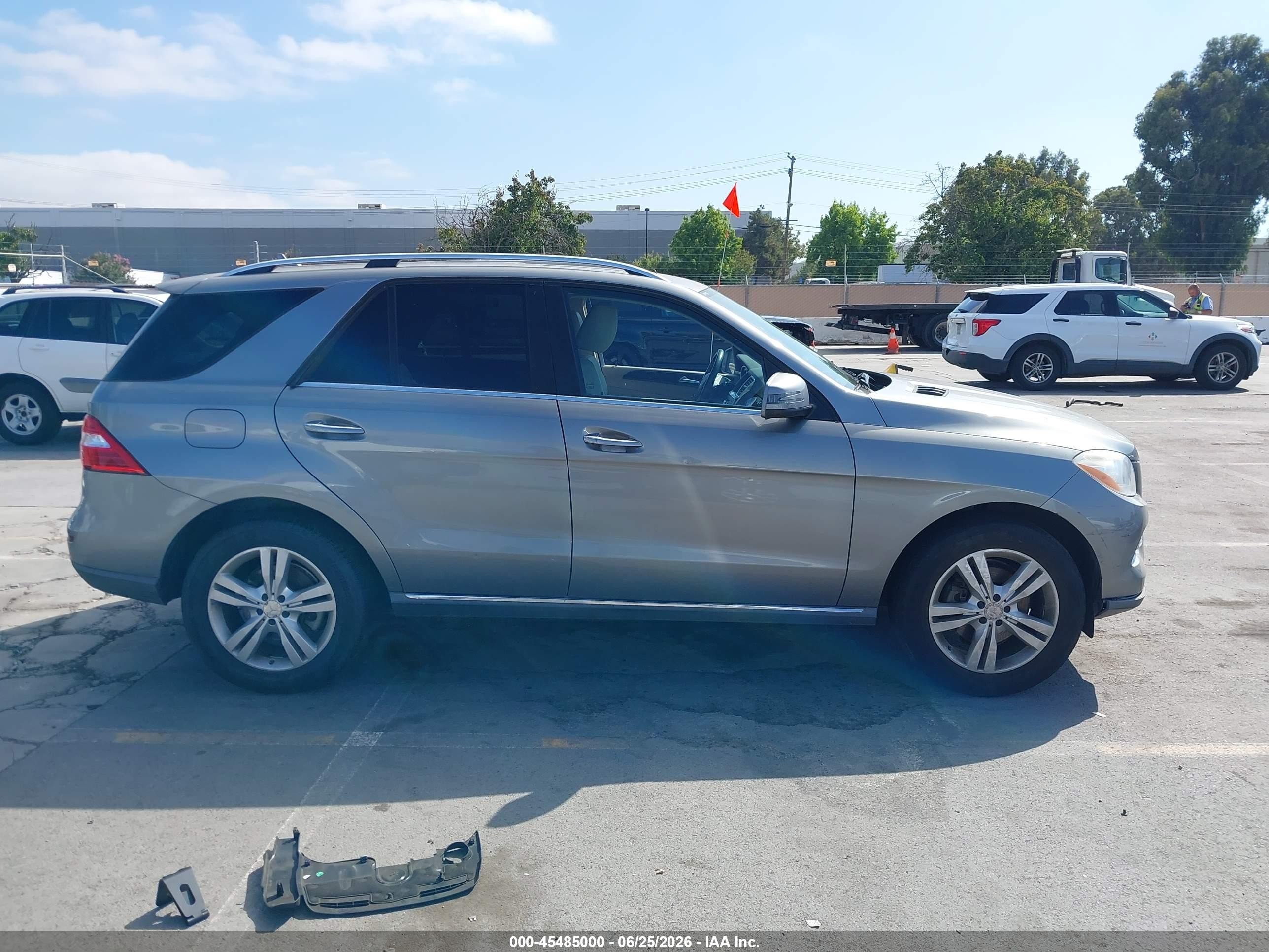 2013 Mercedes-benz Ml 350   Gray vin: 4JGDA5JB1DA198983